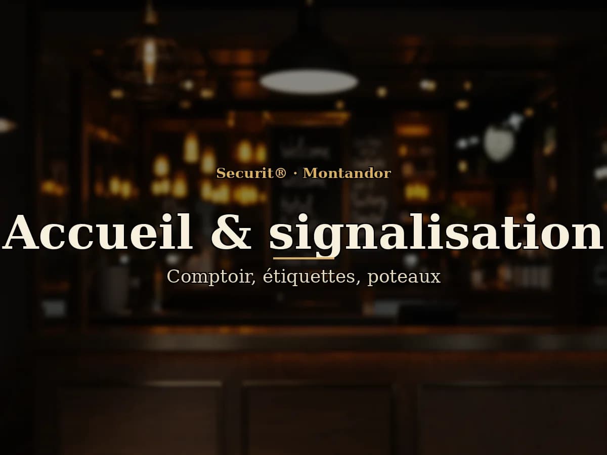 Clip plastique pour poteau d'accueil — Securit® — Le produit