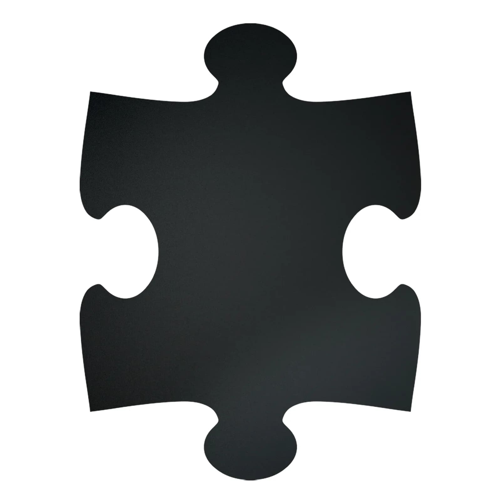 Securit® Lot de 6 Ardoises murales - Silhouette Puzzle - Kit velcro pour accrochage mural inclus