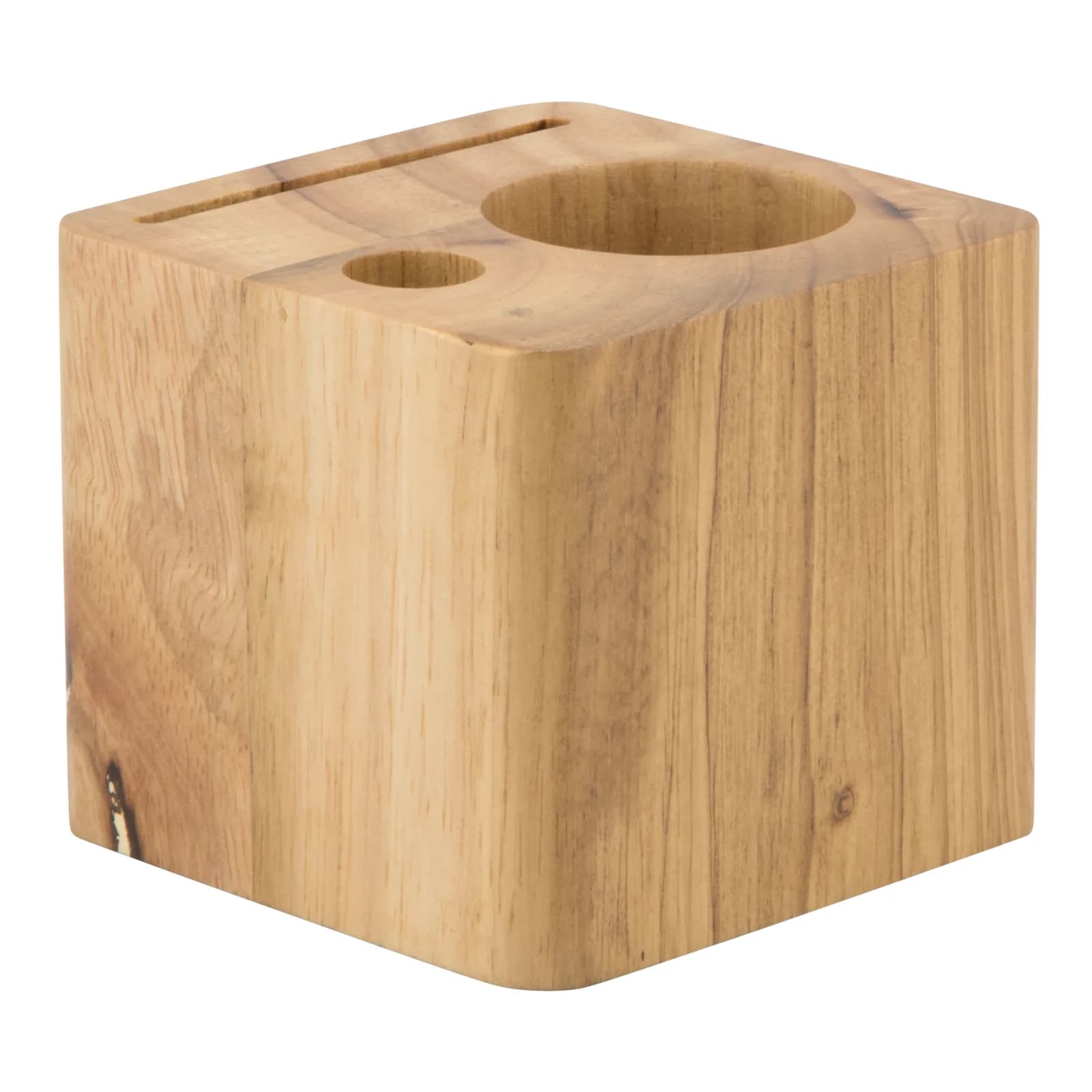 Securit® Porte-addition "Block" - Bois finition teck