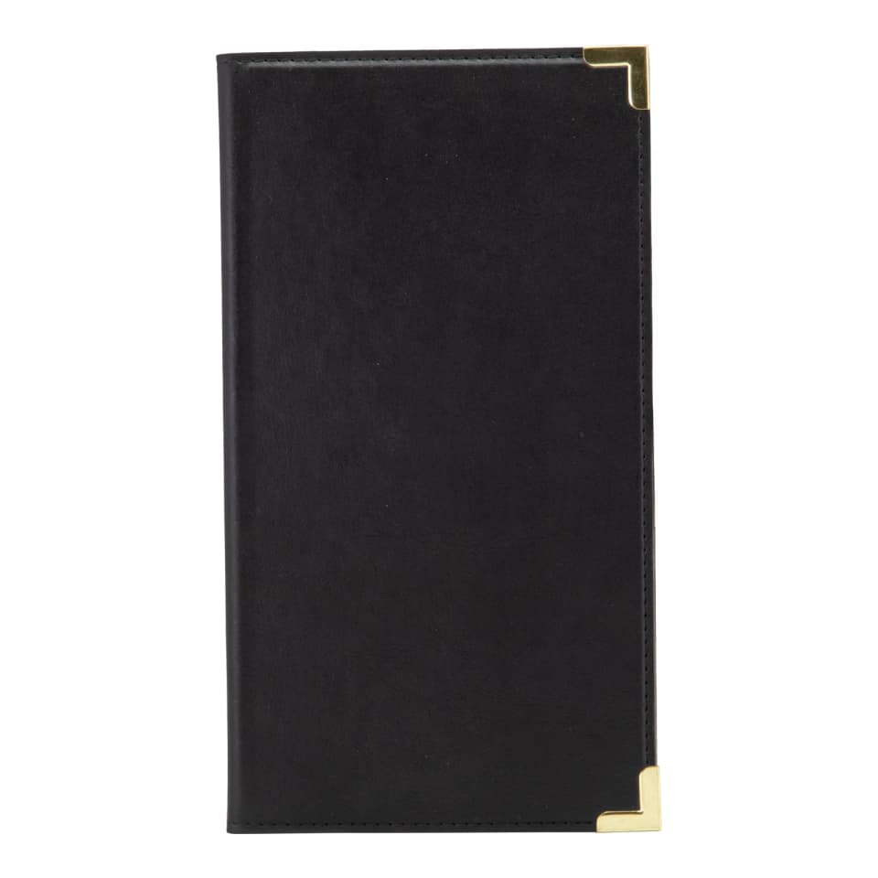 Securit® Porte-addition "Classic" - Noir - Simili-cuir