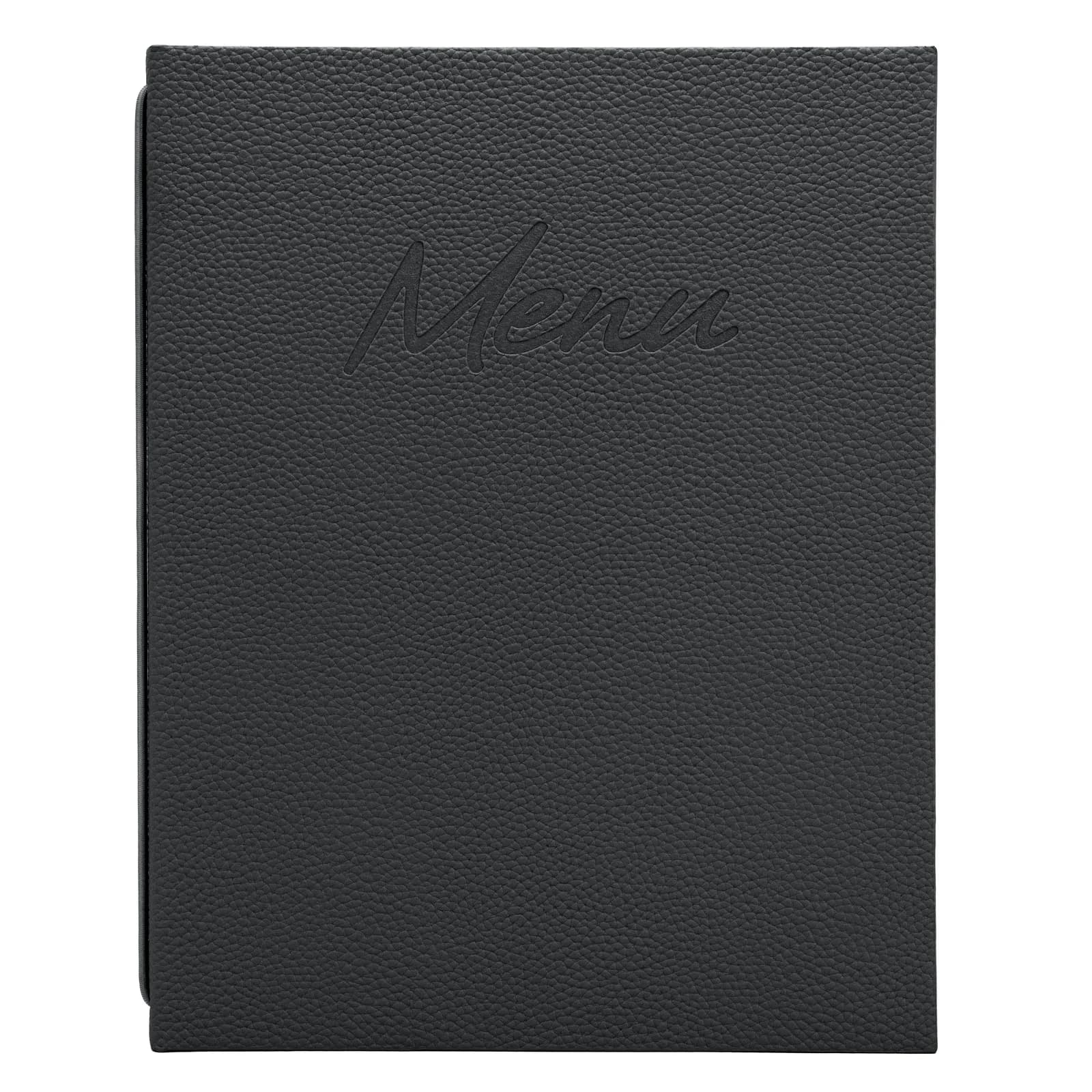 Securit® Protège-menu A4 "Signature" - Noir - 4 vues