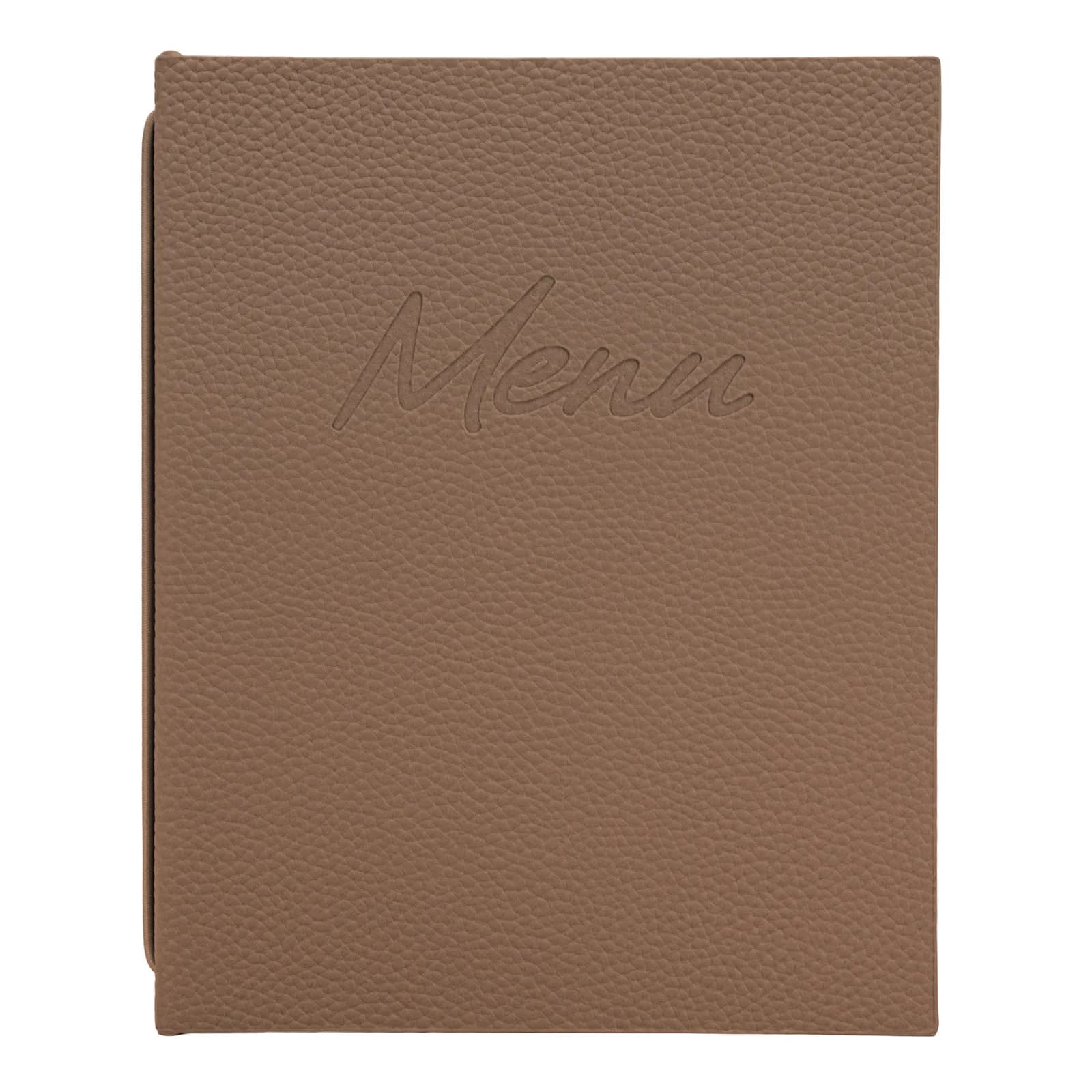 Securit® Protège-menu A5 "Signature" - Marron clair - 4 vues