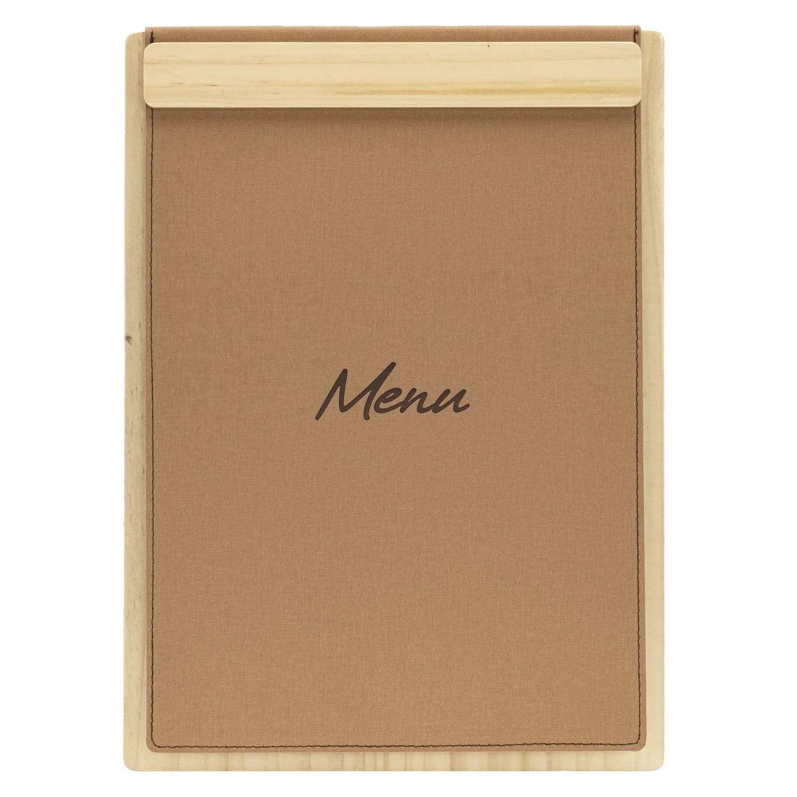 Securit® Protège-menu A4 "Signature" Wood magnétique - Marron clair