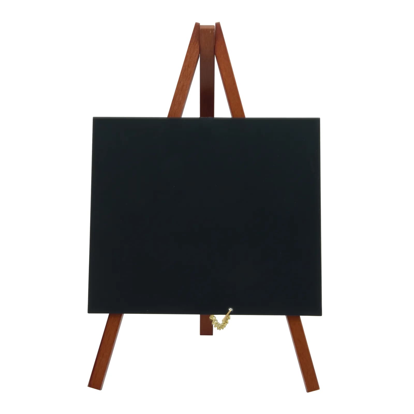 Securit® Mini Ardoise de table sur chevalet - Bois finition acajou laqué - Feutre-craie inclus