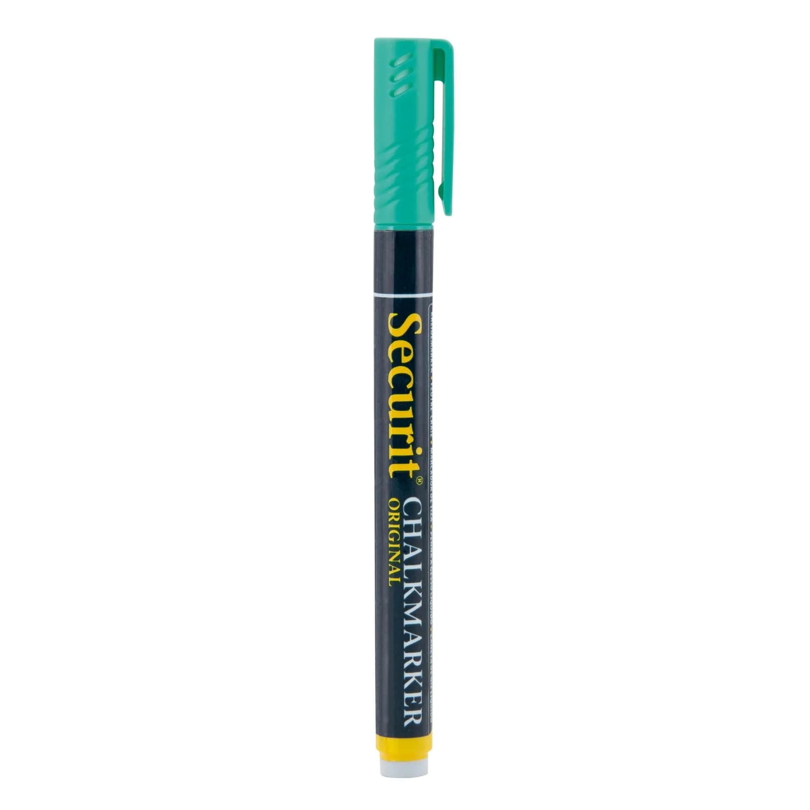 Securit® Feutre-craie à encre liquide - Vert - Taille de mine 1-2mm obus