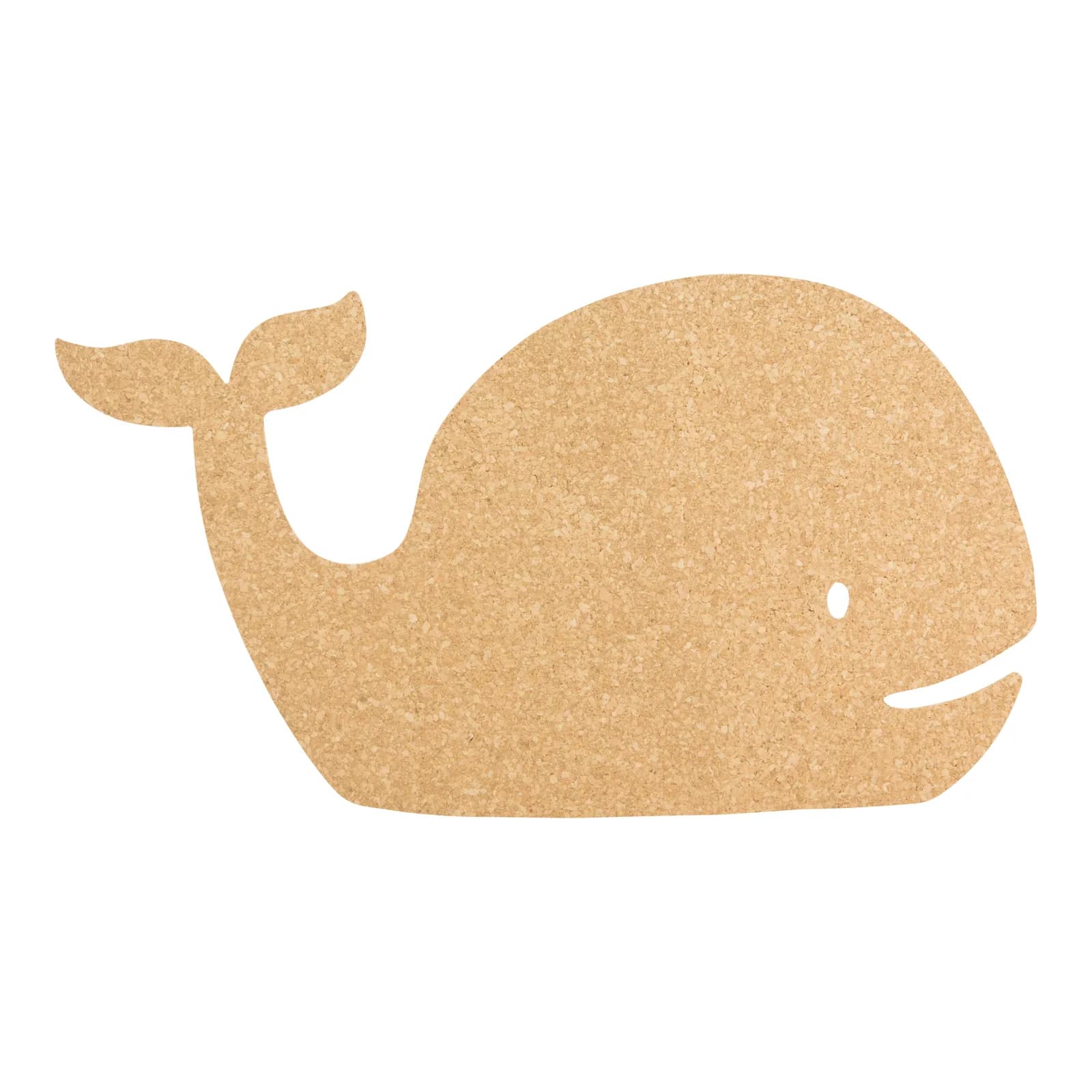 Securit® Tableau mural en liège - Silhouette Baleine - Punaise et ruban adhésif double-face pour la fixation inclus