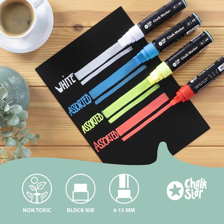Feutre craie mine grosse - Lot de 3 | Chalkstar® — Securit®