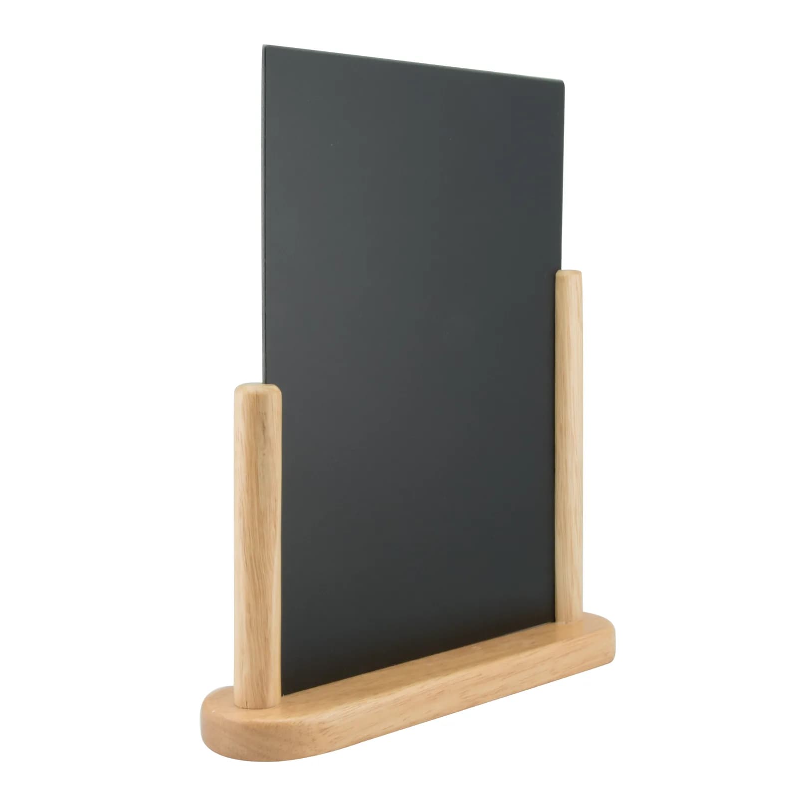 Securit® Ardoise de table "Elegant" A4 - Bois finition hêtre laqué