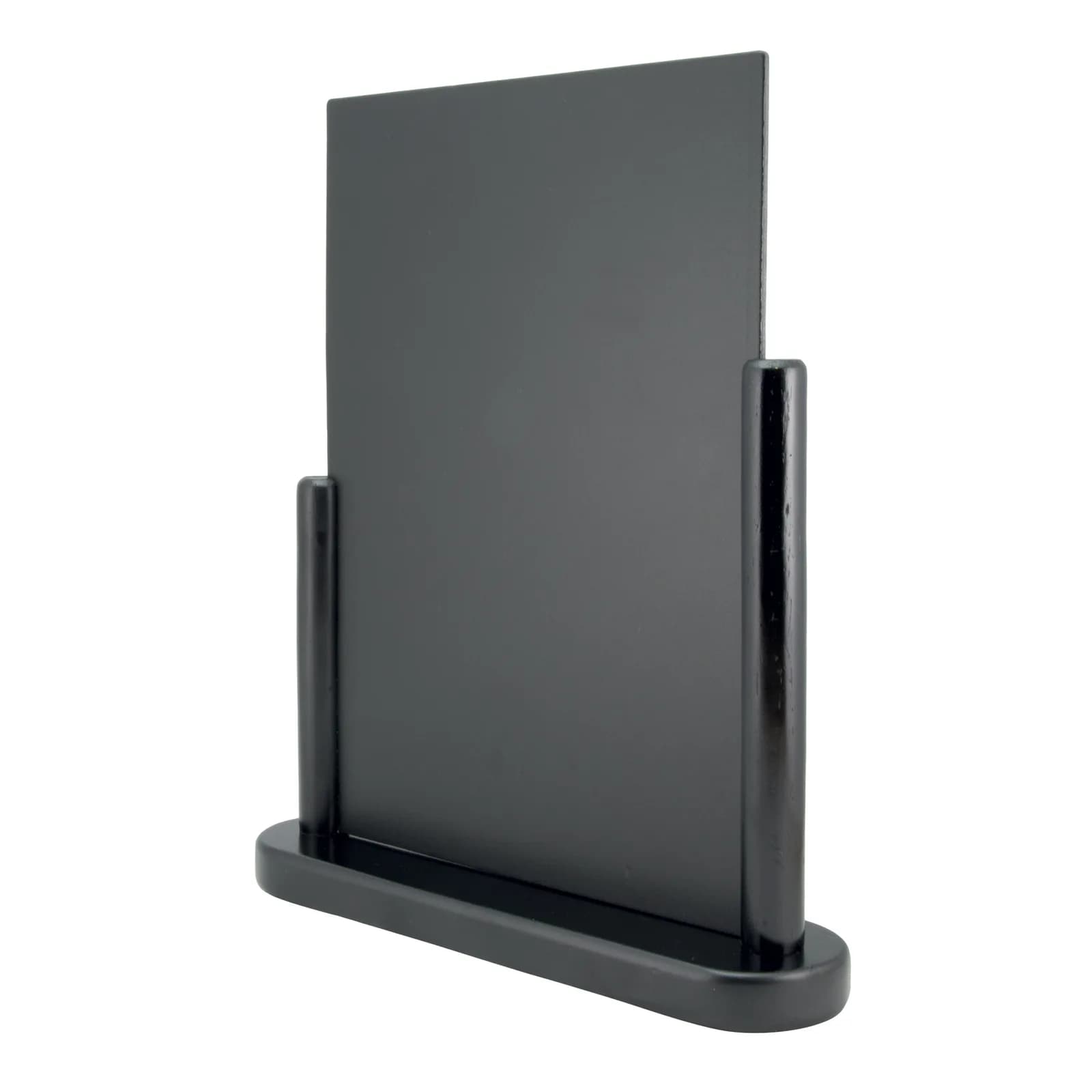 Securit® Ardoise de table "Elegant" A4 - Bois finition noir laqué