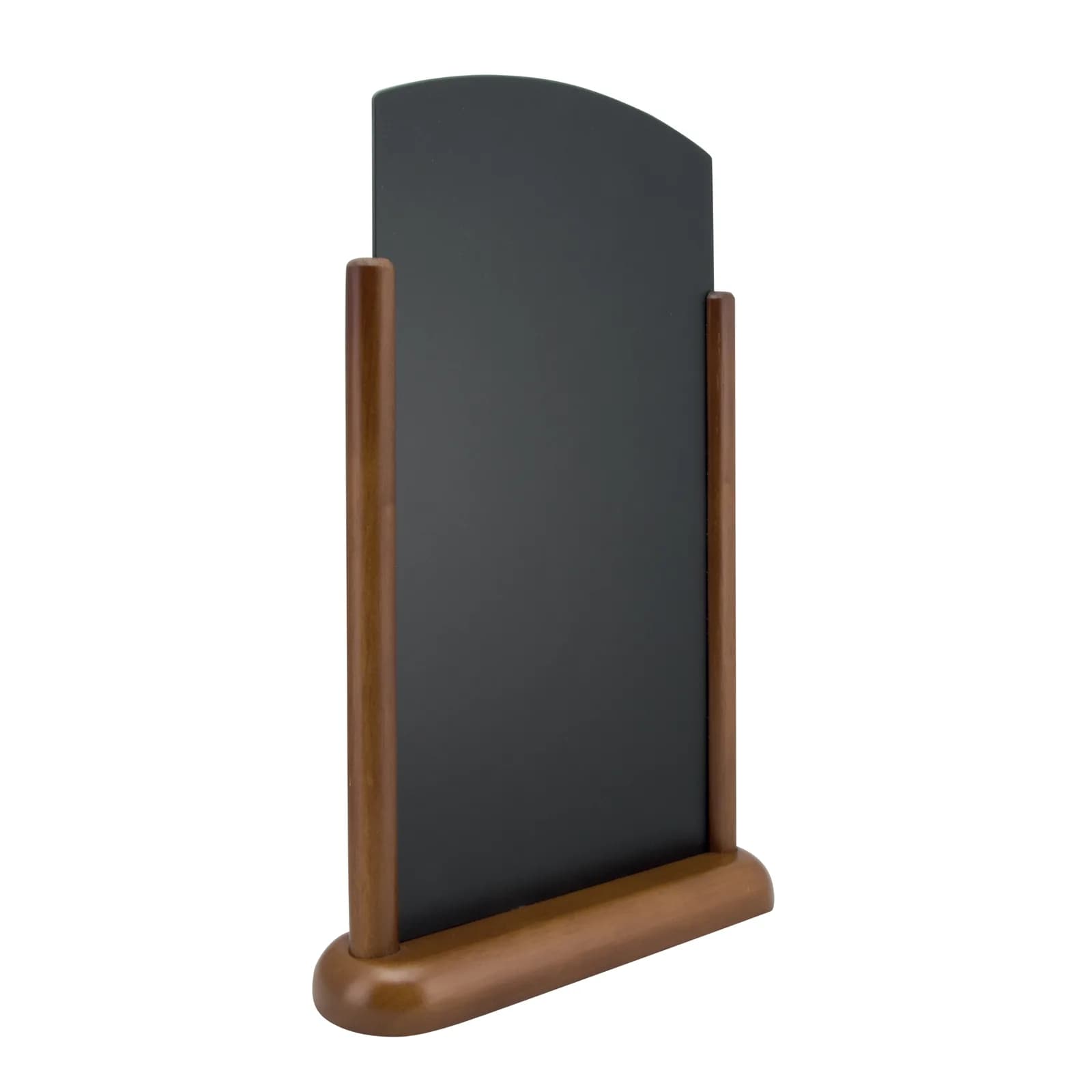 Securit® Ardoise de table "Top" - Bois finition marron foncé laquée
