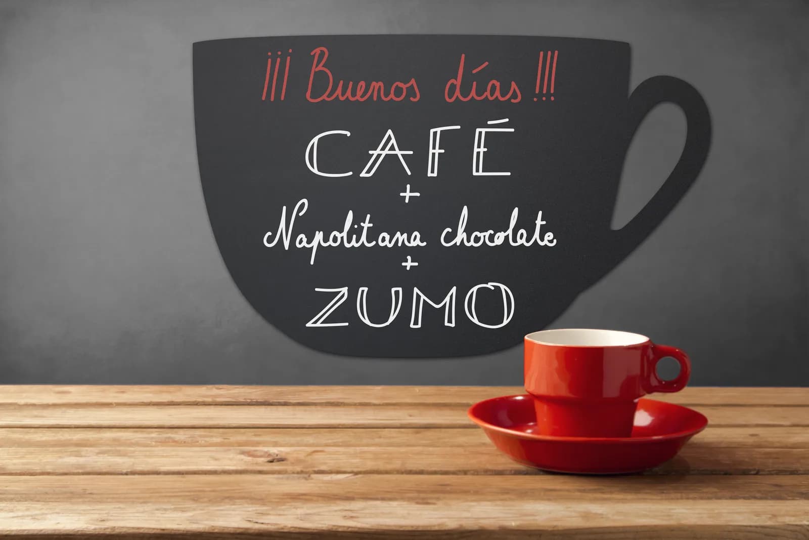 Ardoise murale tasse à craie — Securit® — En situation