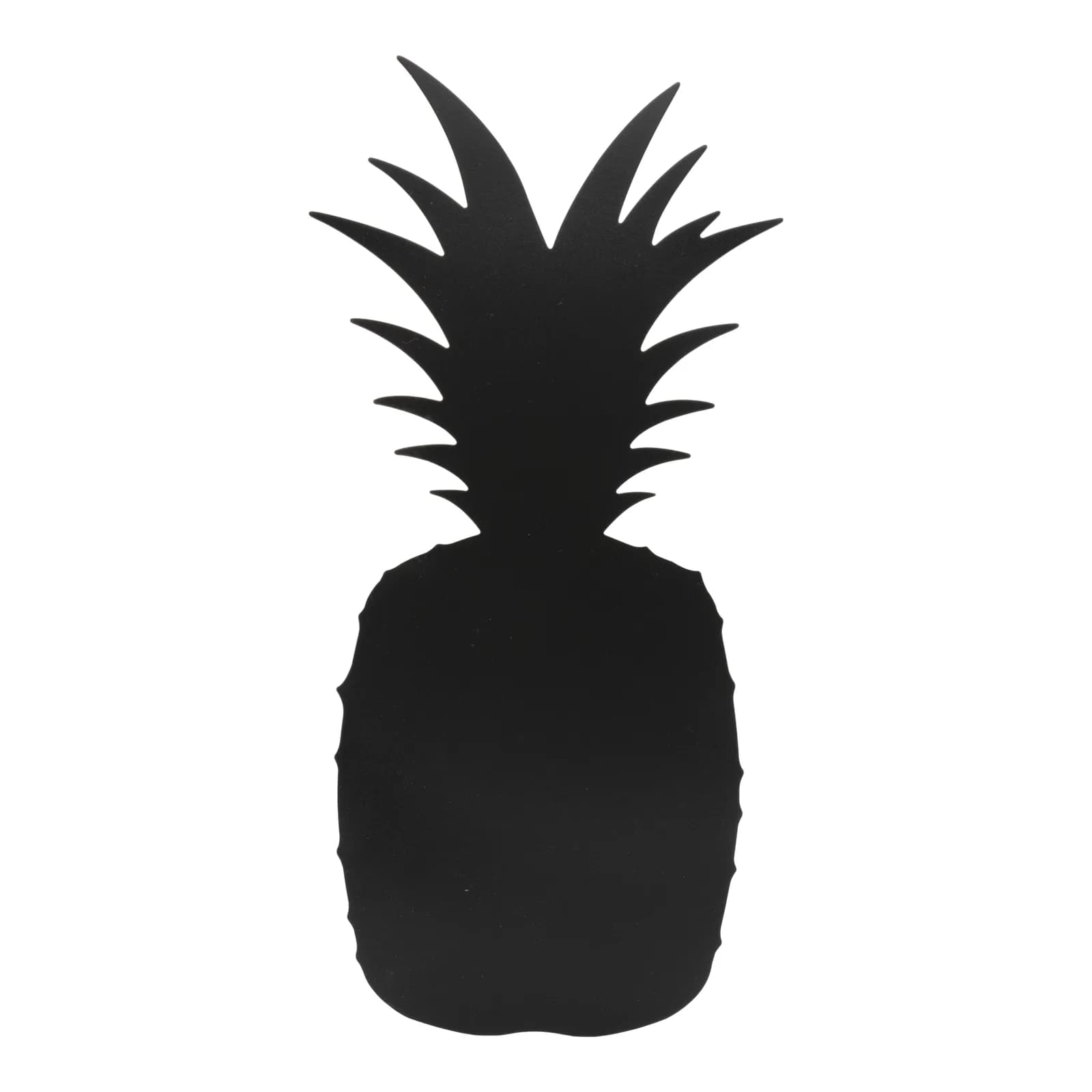 Securit® Ardoise murale - Silhouette Ananas - Feutre-craie et kit velcro pour accrochage mural inclus - Fin de série