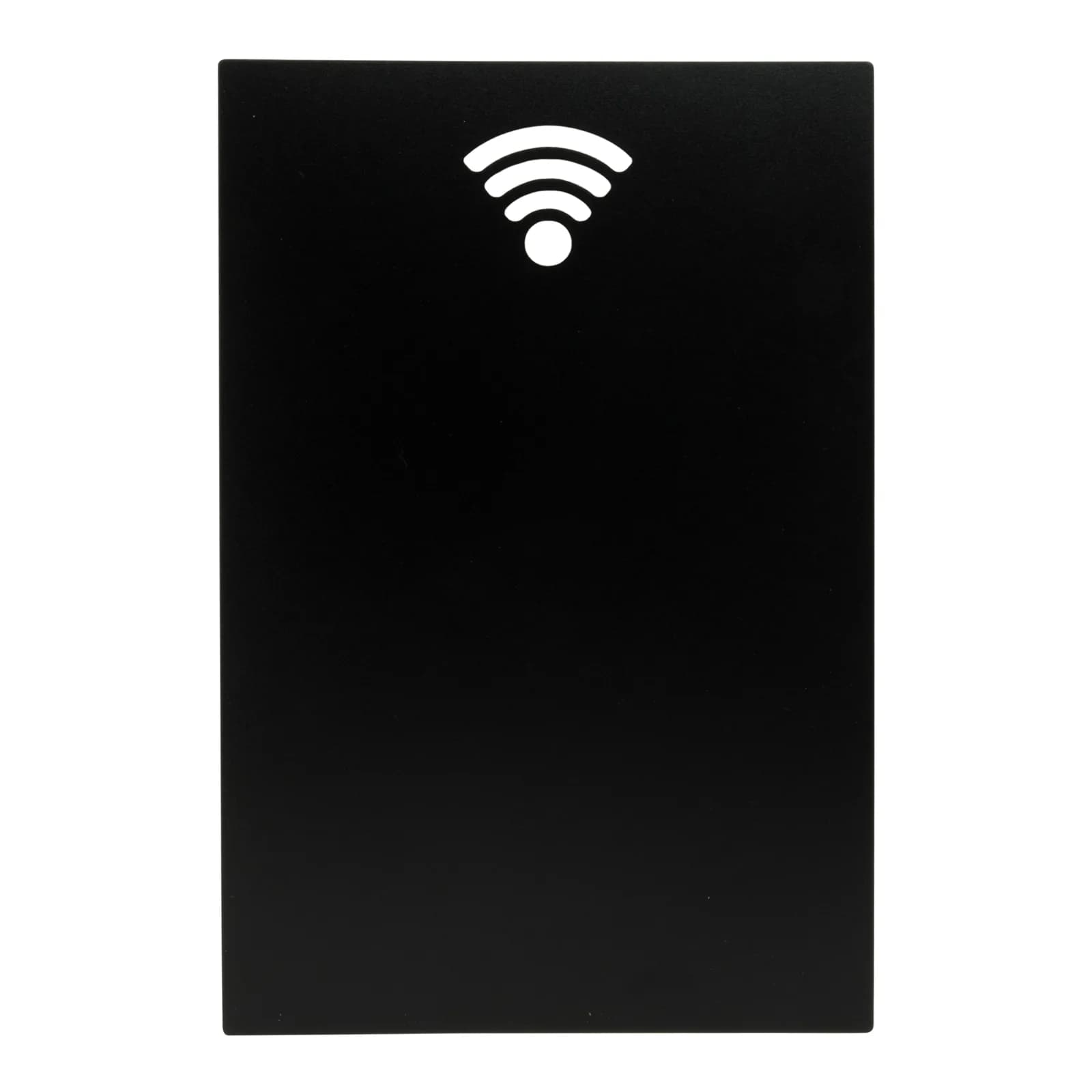 Securit® Ardoise murale - Silhouette "Wifi" - Finition luxe - Feutre-craie et bandes adhésives incluses - Fin de série