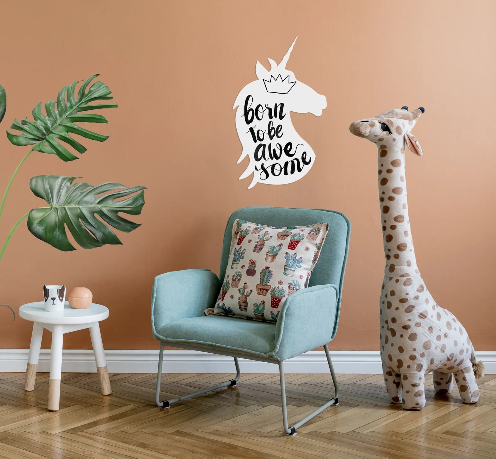 Ardoise murale Licorne blanche — Securit®