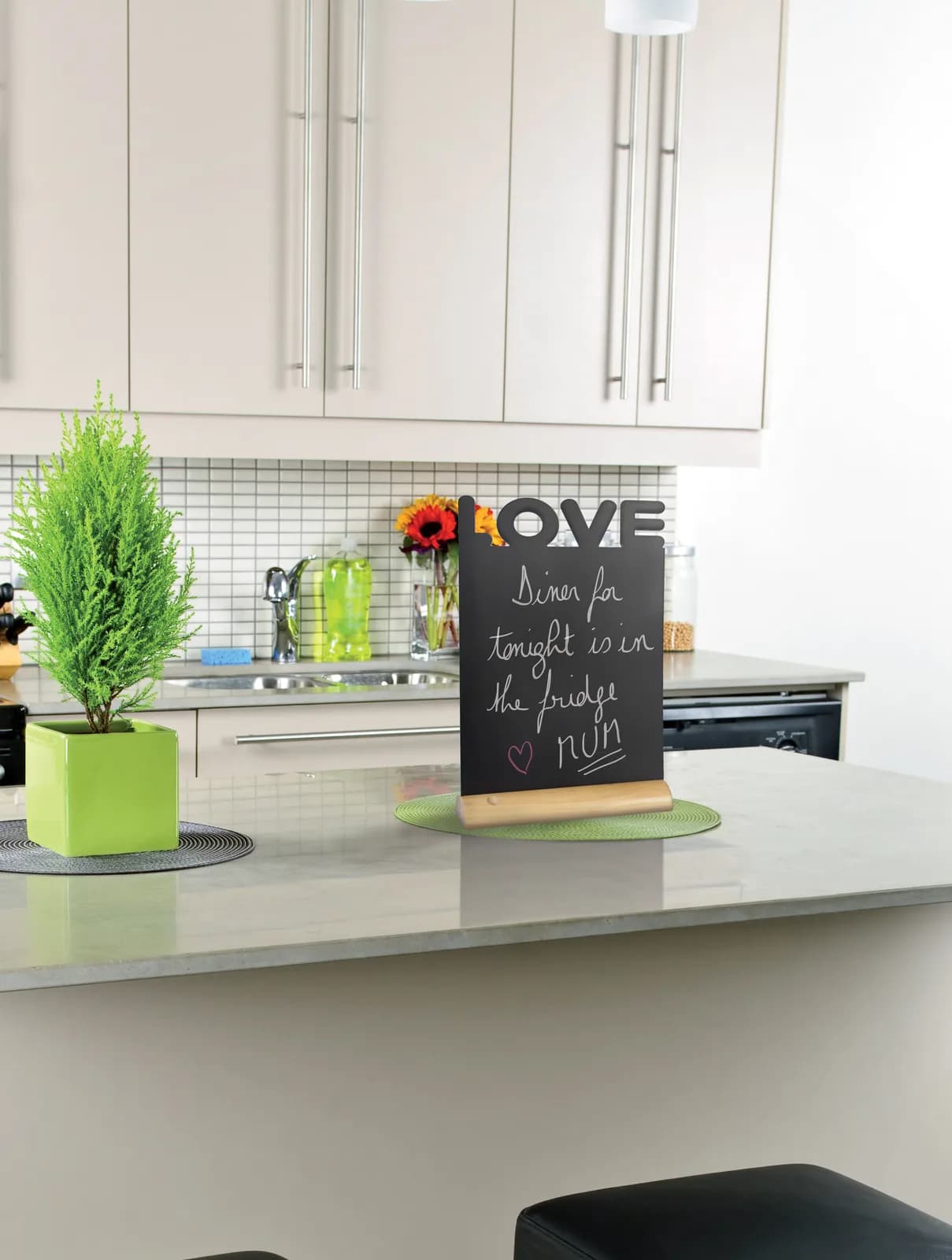 Chevalet de table cœur « Love » — Securit® — En situation