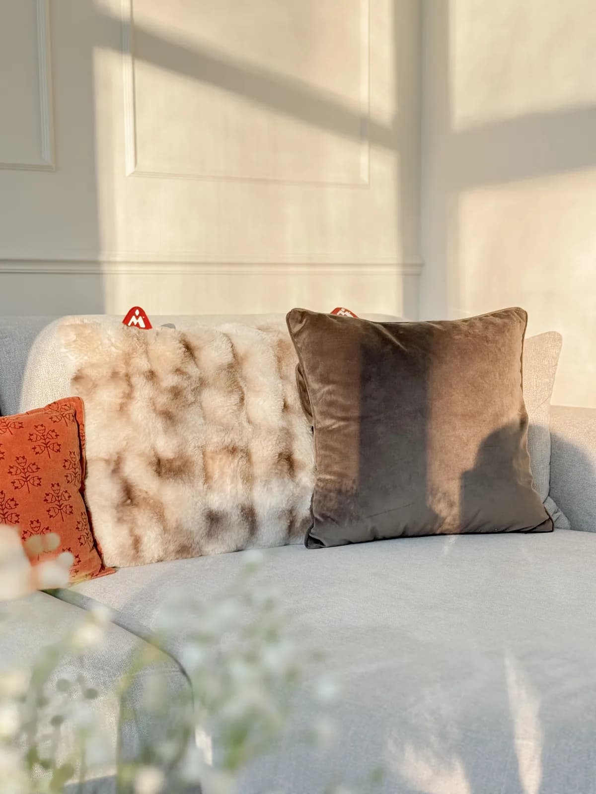 Coussin chauffant fourrure Renard des Neiges | Montandor® — Securit® — En situation