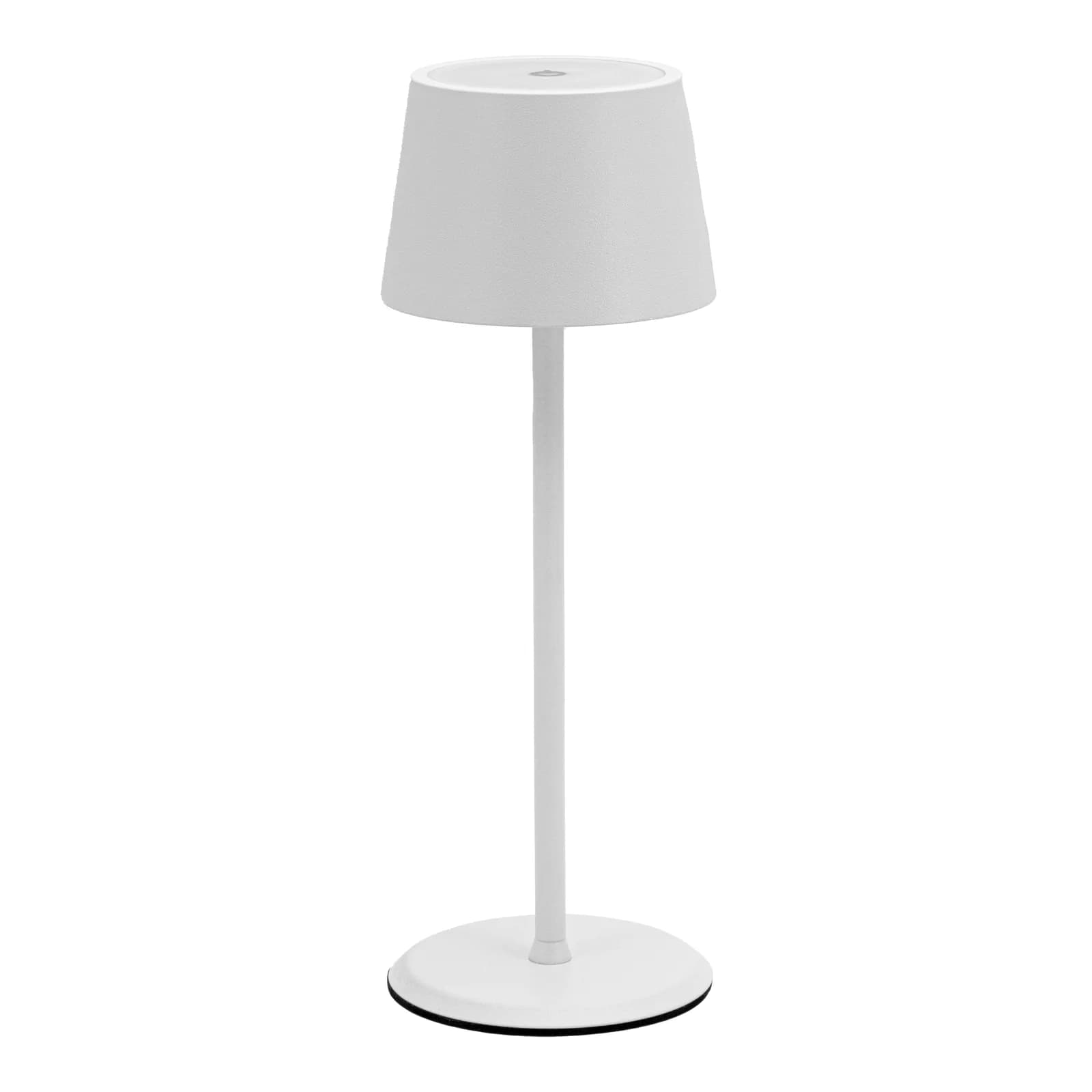 Securit® Lampe de table LED sans fil "Monte-Carlo" - Blanc - Intérieur/Extérieur - Câble magnétique inclus