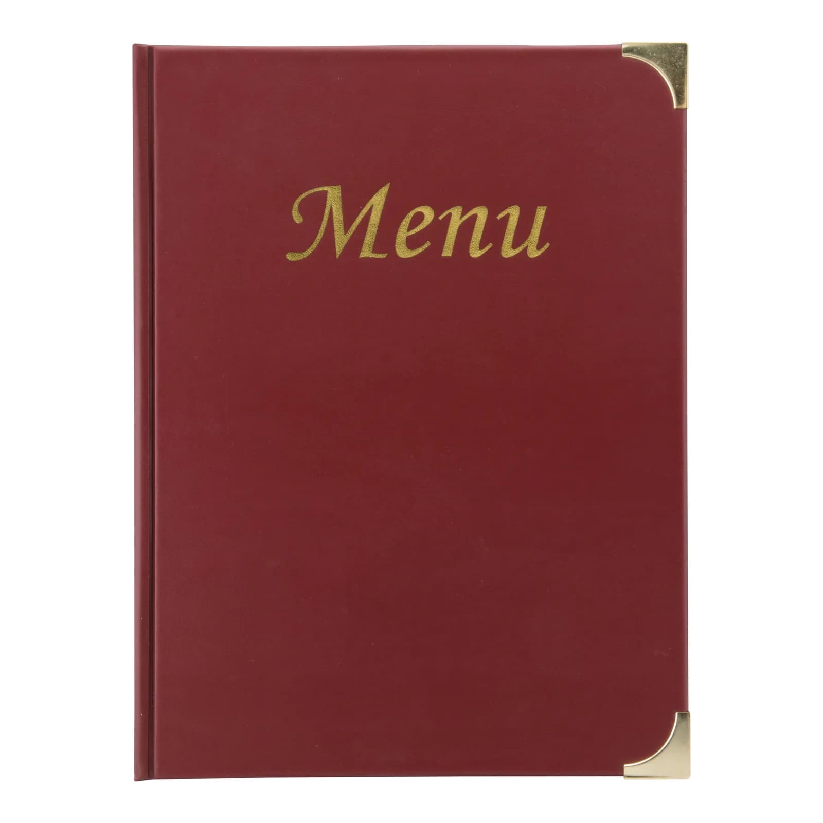 Securit® Protège-menu A4 "Basic" - Bordeaux - 4 vues