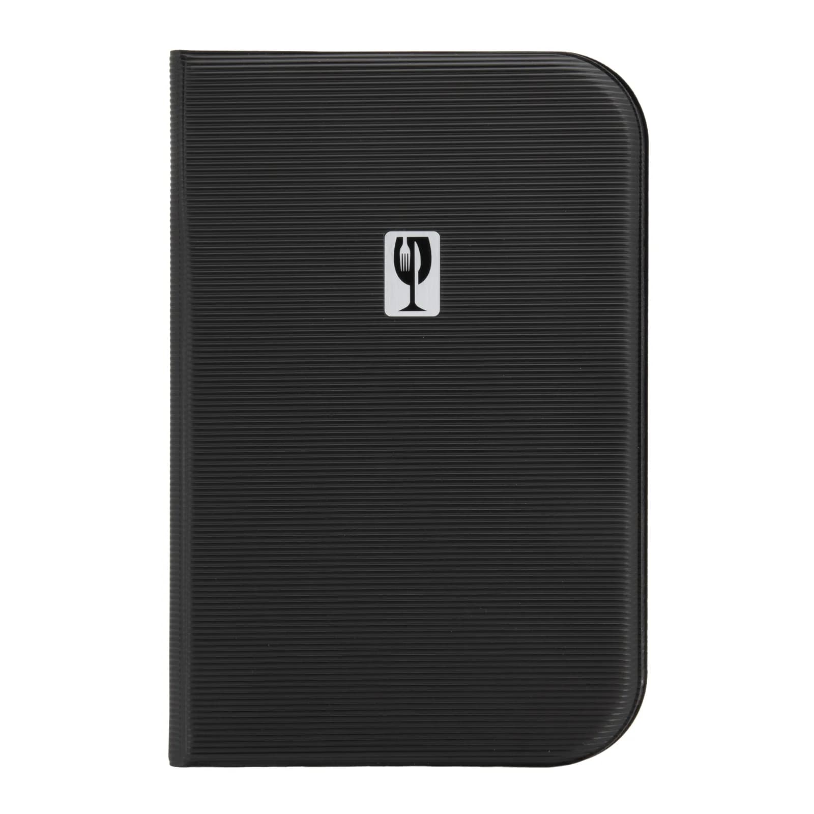 Securit® Protège-menu A5 "Essential" - Noir - 12 vues