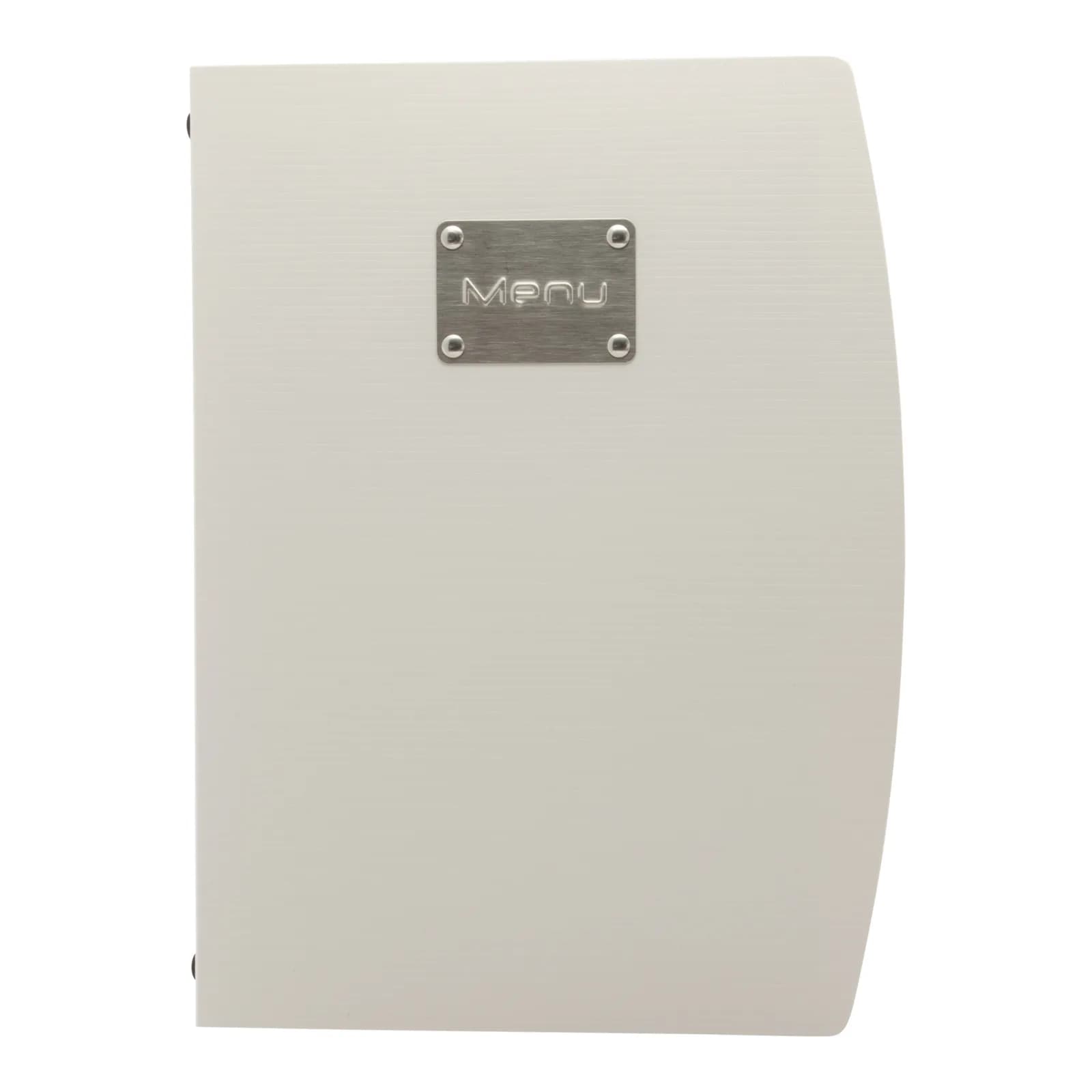 Securit® Protège-menu A4 "Rio" - Blanc - Plaque "Menu" incluse - 4 vues