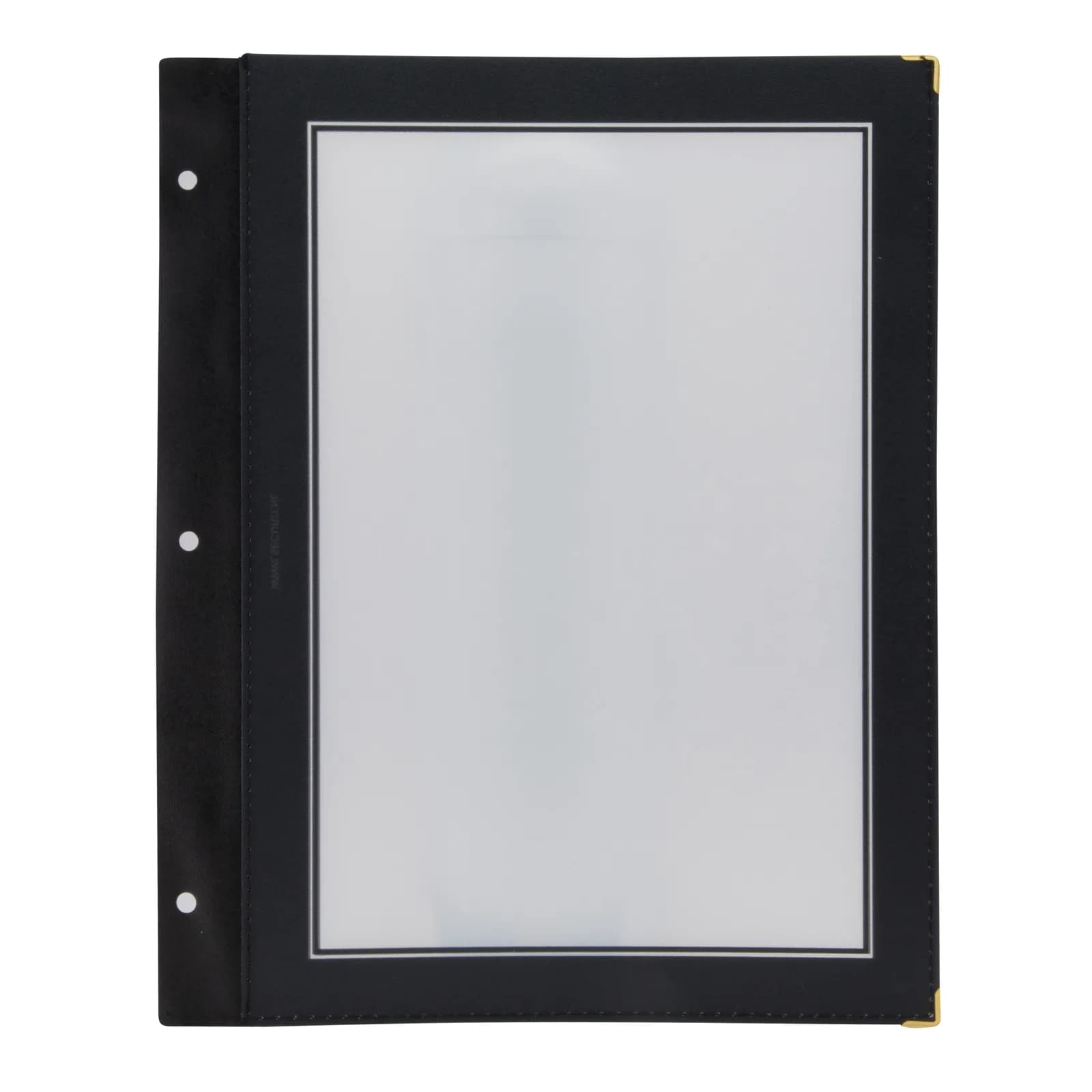Securit® Lot de 5 Inserts pour Protège-menus A4 "Wood" - Noir - 2 vues