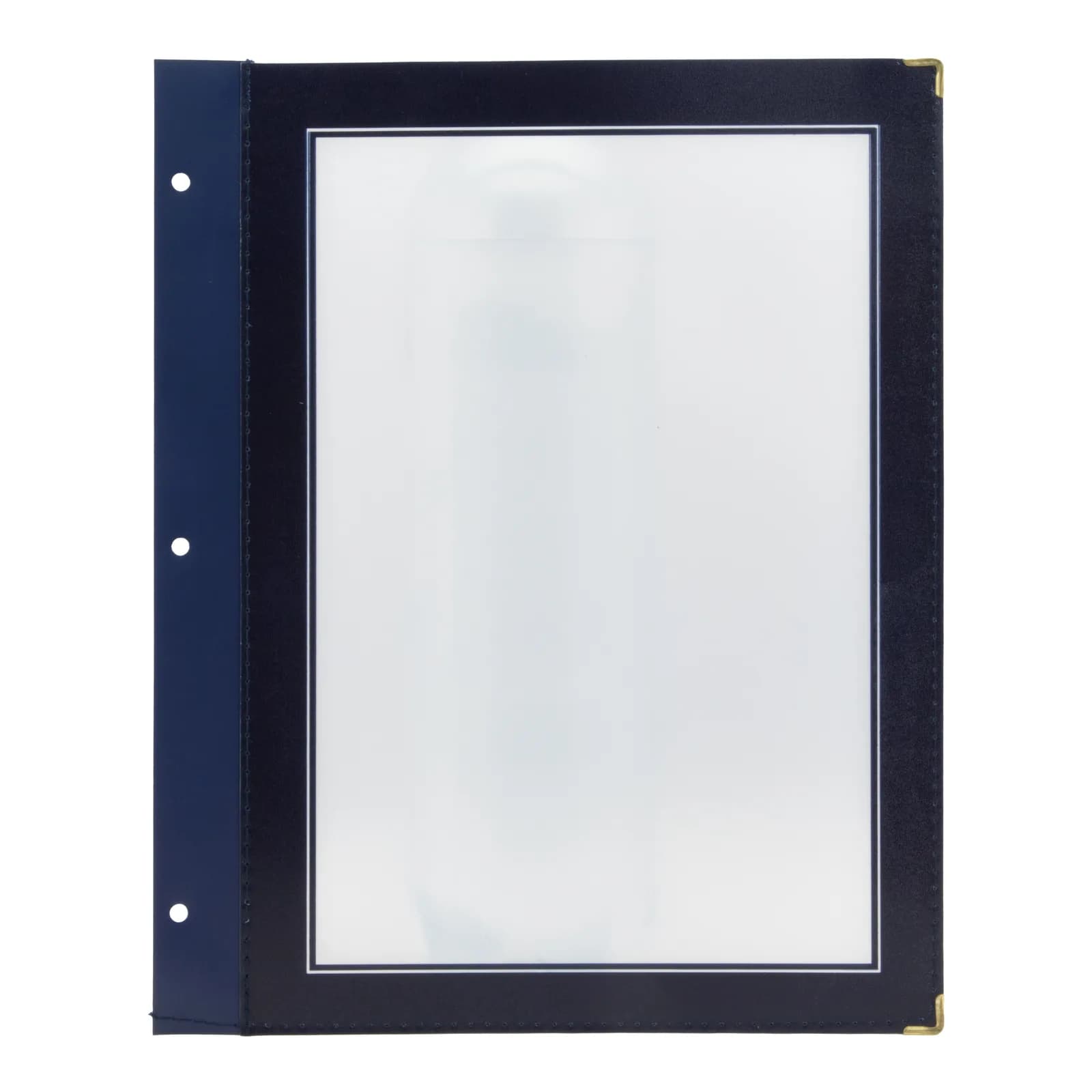 Securit® Lot de 5 Inserts pour Protège-menus A4 "Wood" - Bleu - 2 vues