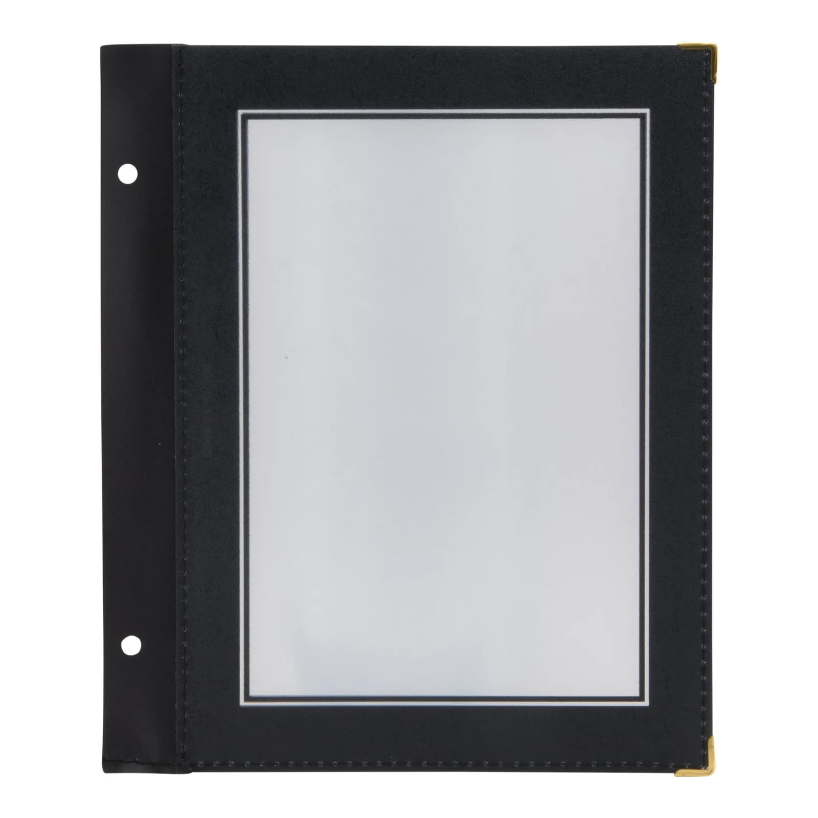 Securit® Lot de 5 Inserts pour Protège-menus A5 "Wood" - Noir - 2 vues