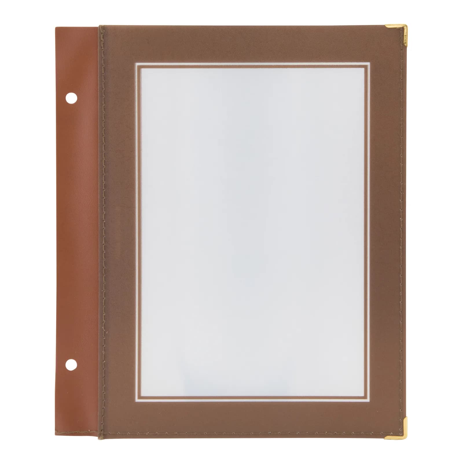 Securit® Lot de 5 Inserts pour Protège-menus A5 "Wood" - Marron - 2 vues