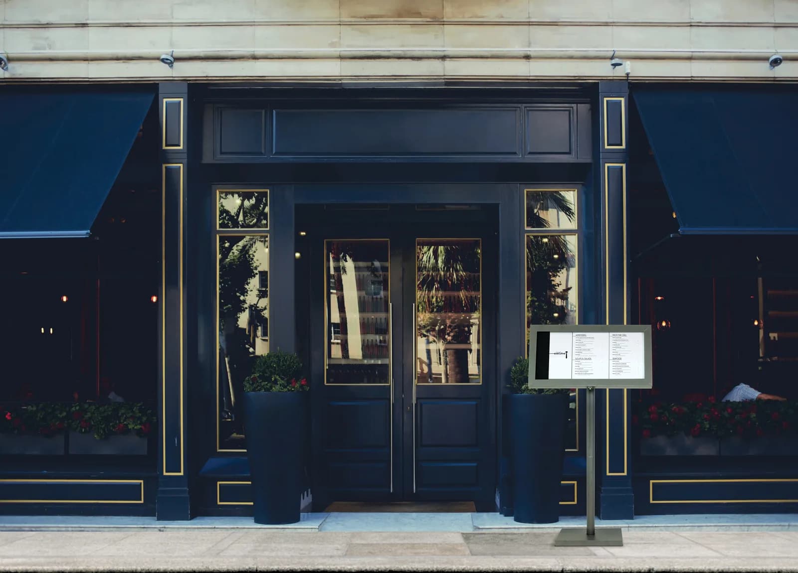 Porte-menu extérieur lumineux A4 — Securit®