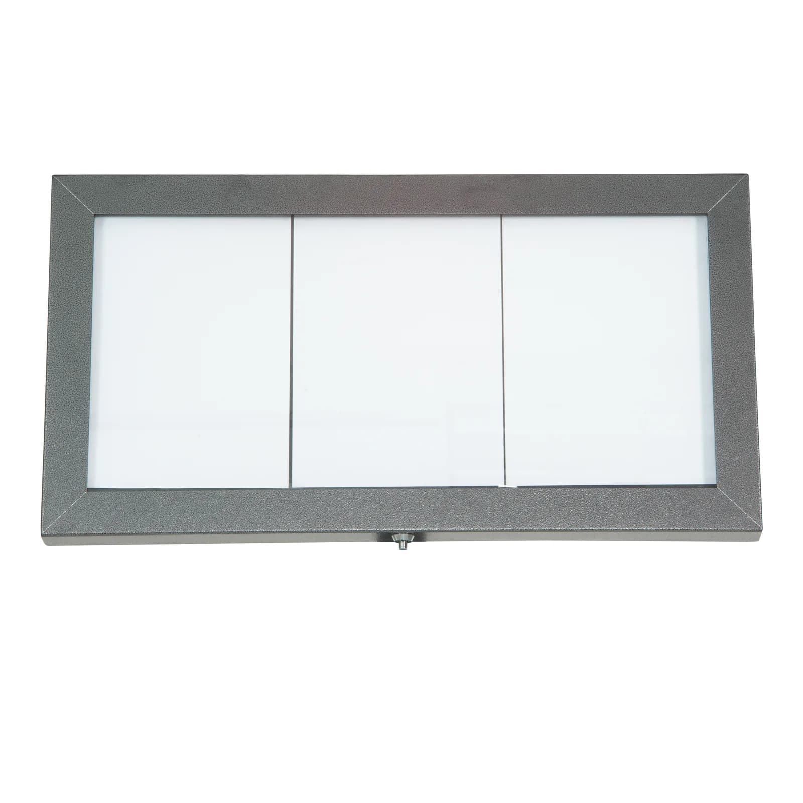 Securit® Présentoir porte-menu LED A4 "Coated Steel" - Gris galvanisé - 3 vues