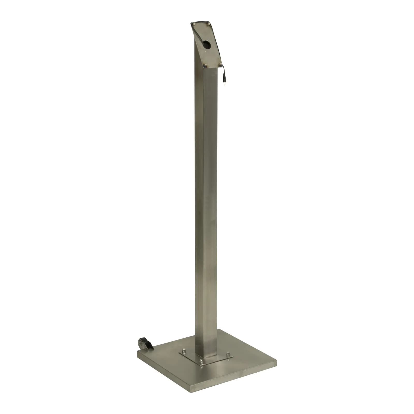Securit® Ensemble pied + socle pour Présentoir porte-menu LED "Stainless Steel" - Acier inoxydable - 120 cm