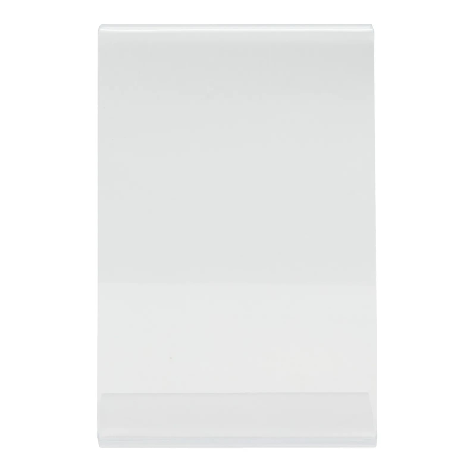 Securit® Porte‑affiche transparent A8 - Forme en L - Acrylique