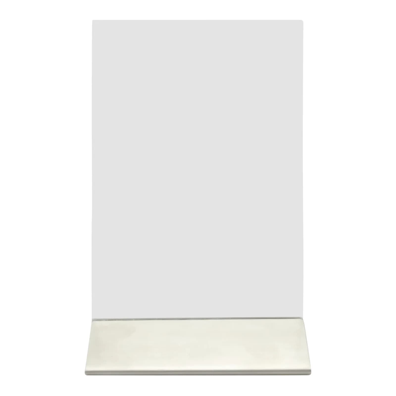 Securit® Porte‑affiche transparent A6 - Vertical - Acrylique - Socle en acier inoxydable - Double-face