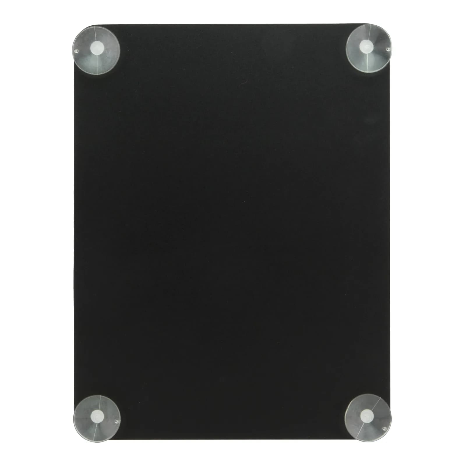 Securit® Ardoise pour vitrine - Noir - Avec 4 ventouses - Surface d'écriture recto-verso - 27x36cm