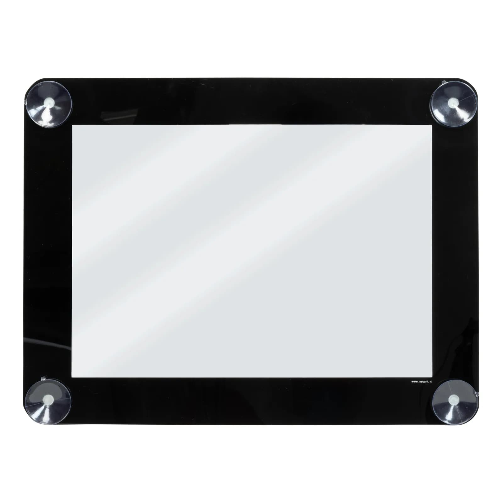 Securit® Porte-affiche A3 pour vitrine - Noir - Avec 4 ventouses - Double-face