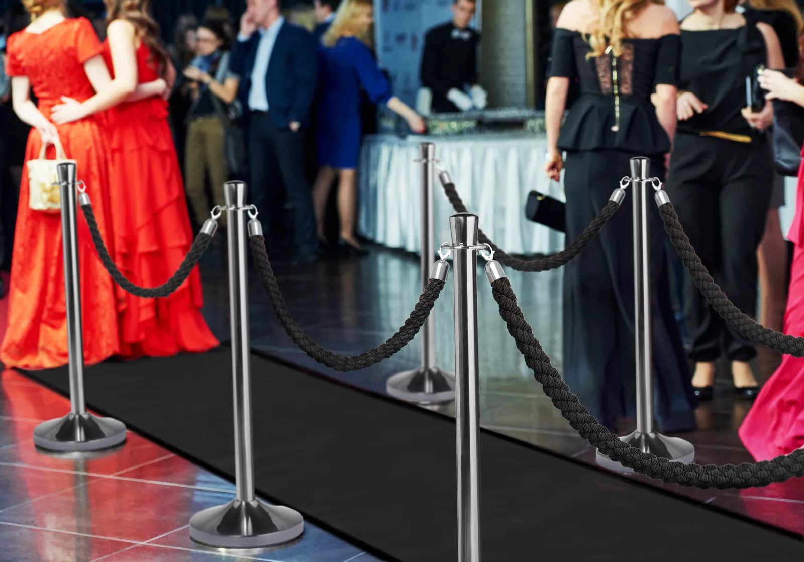 Tapis antidérapant noir 200x90 cm — Securit® — En situation
