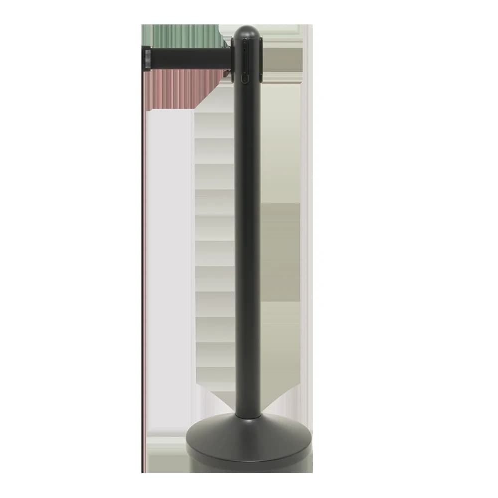 Securit® Socle Poteau d'accueil Rétractable - Noir - 31x31cm (Pied RS-RT-BL-C8 non inclus)