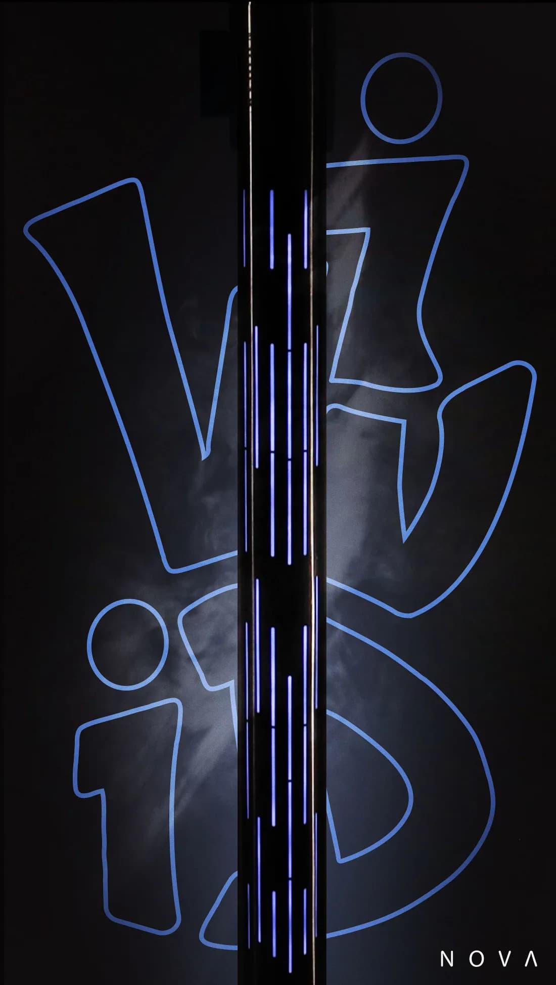 Securit® Poteau d'accueil "Nova" avec éclairage LED — couleur
