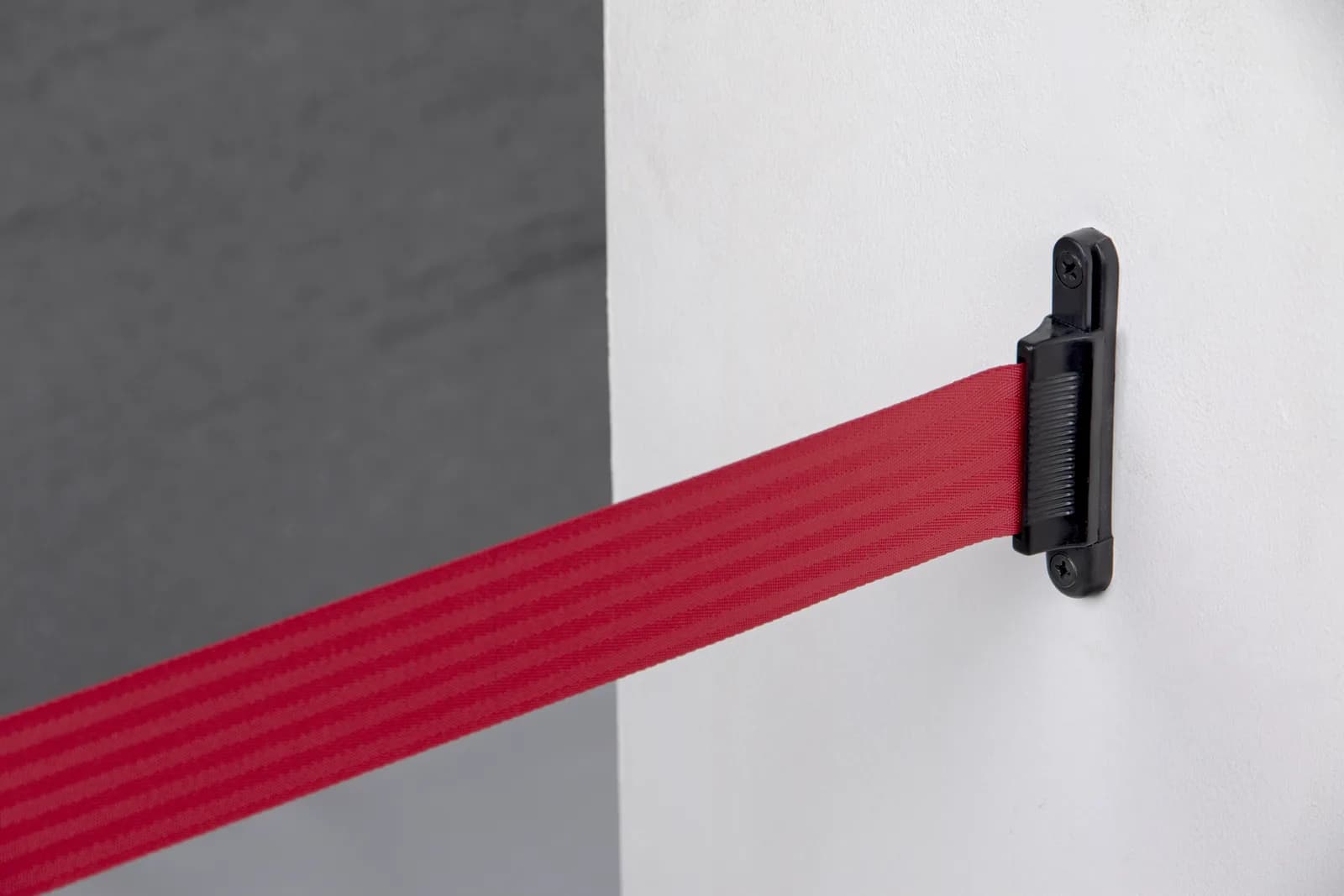 Poteau de guidage à sangle mural rouge — Securit®