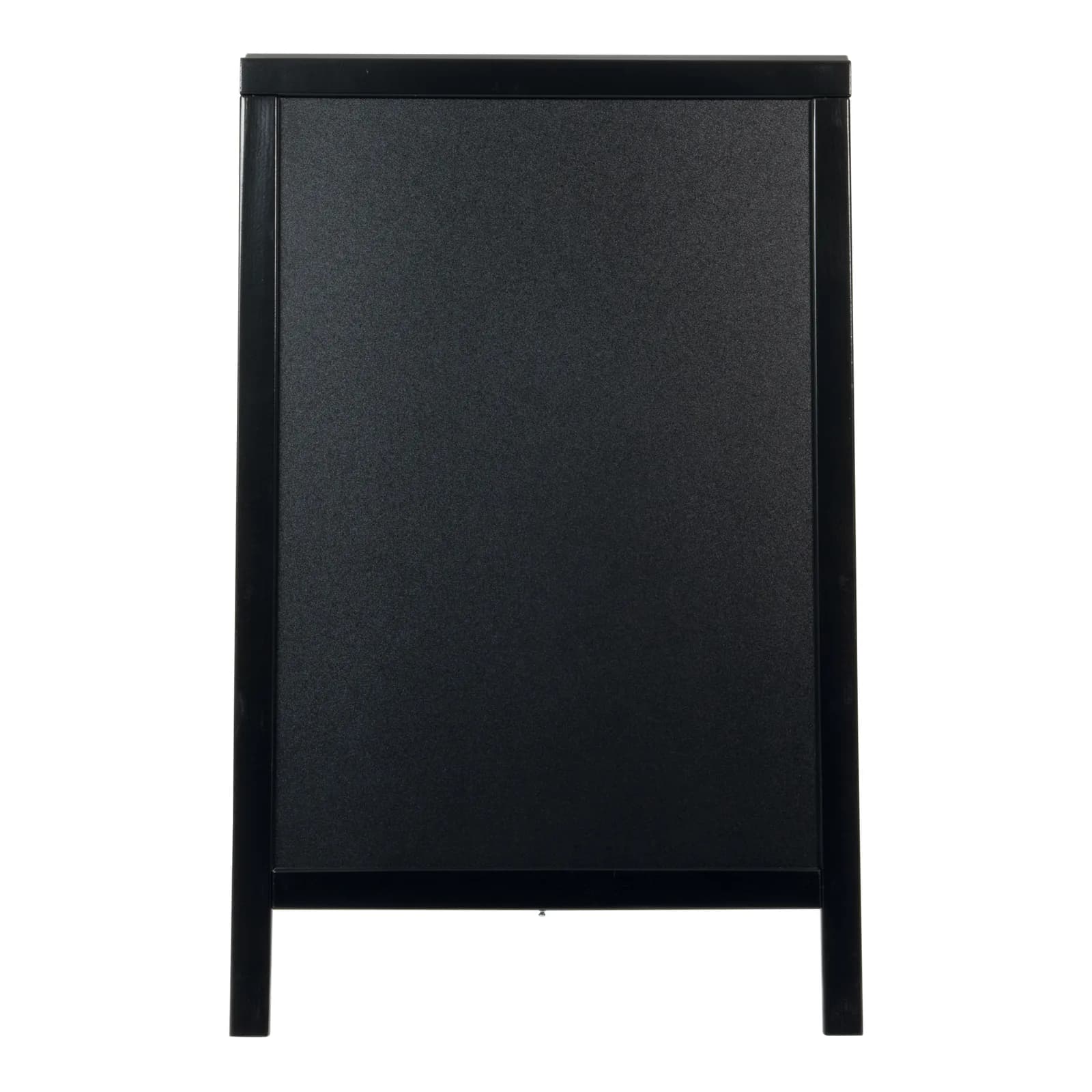 Securit® Panneau trottoir "Woody" - Noir - Bois finition pin laqué - 55x85cm