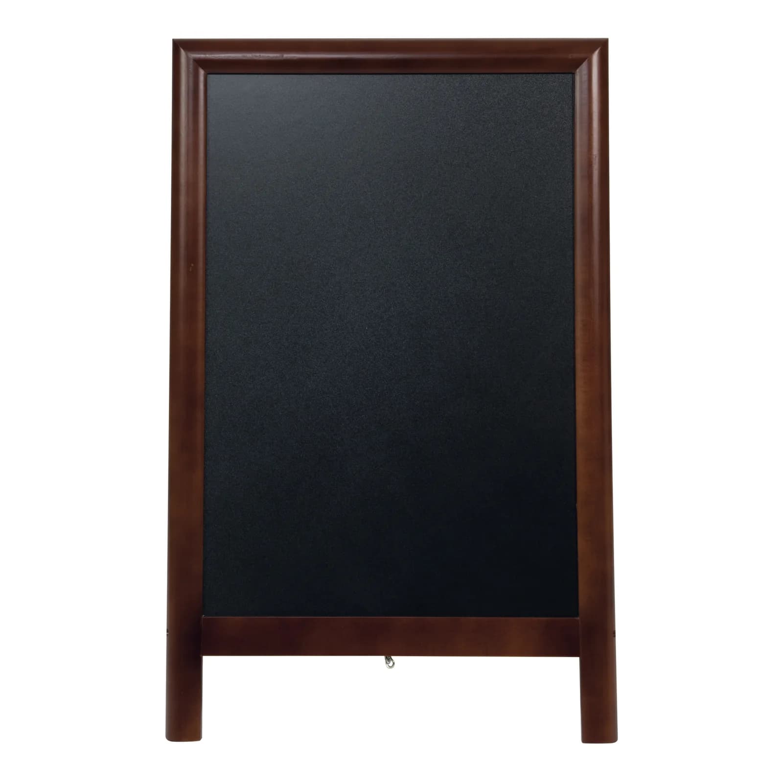 Securit® Panneau trottoir "Deluxe" - Marron foncé - Bois finition hévéa laqué - 55x85cm