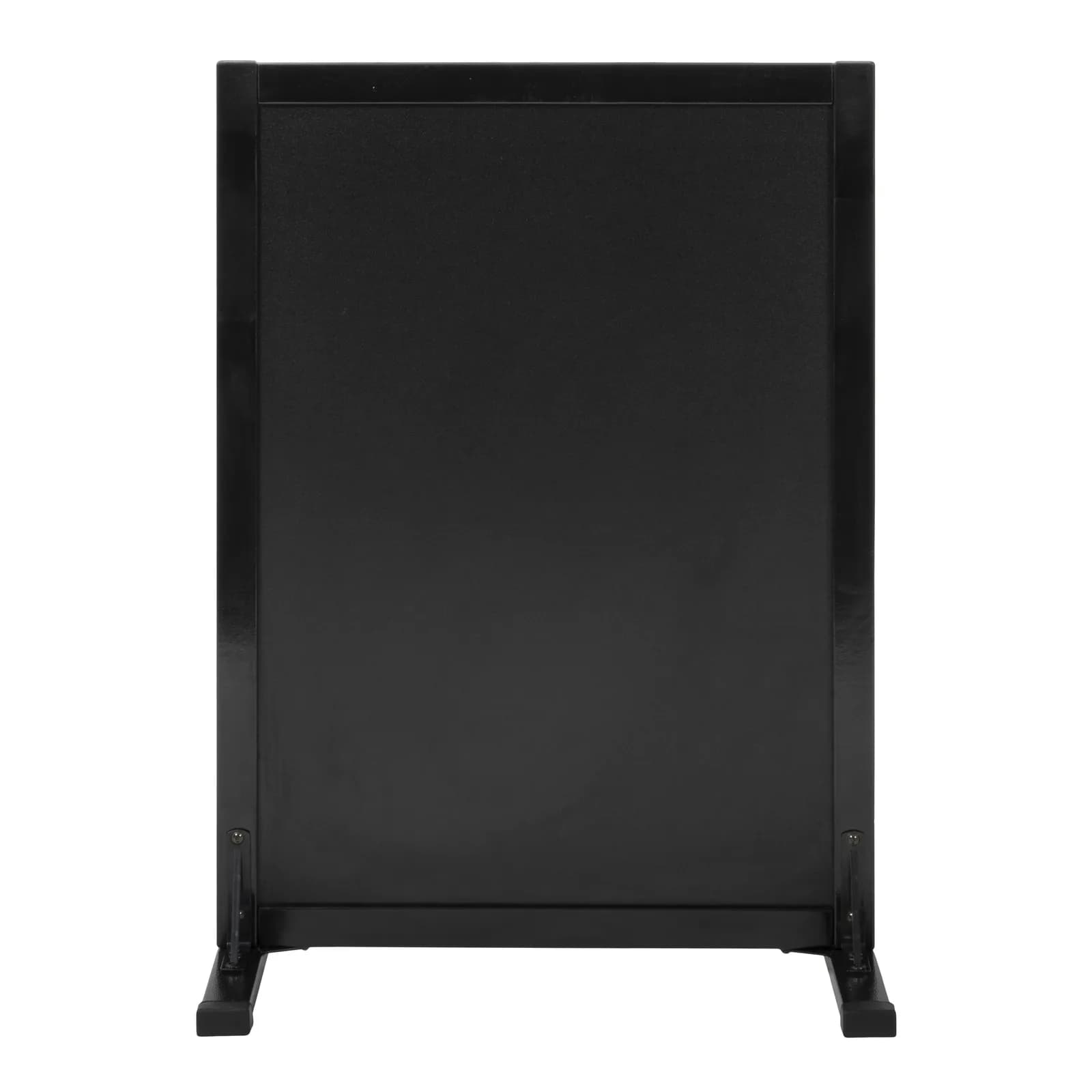 Securit® Panneau trottoir "Woody" - Noir - Bois finition pin laqué - Forme en L - 55x80cm