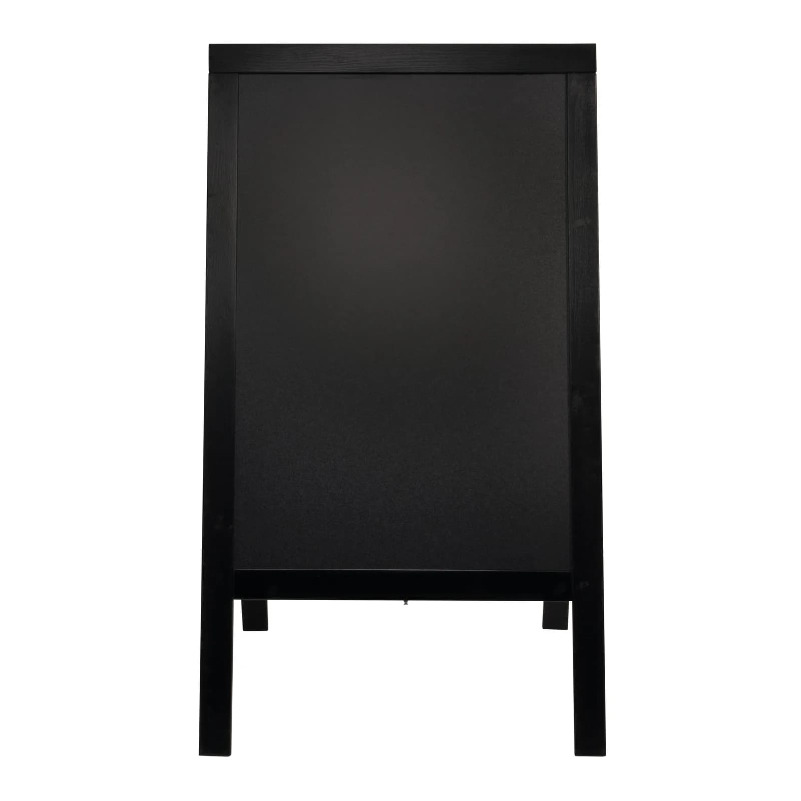Securit® Panneau trottoir "Woody" - Noir - Bois finition pin laqué - 70x120cm
