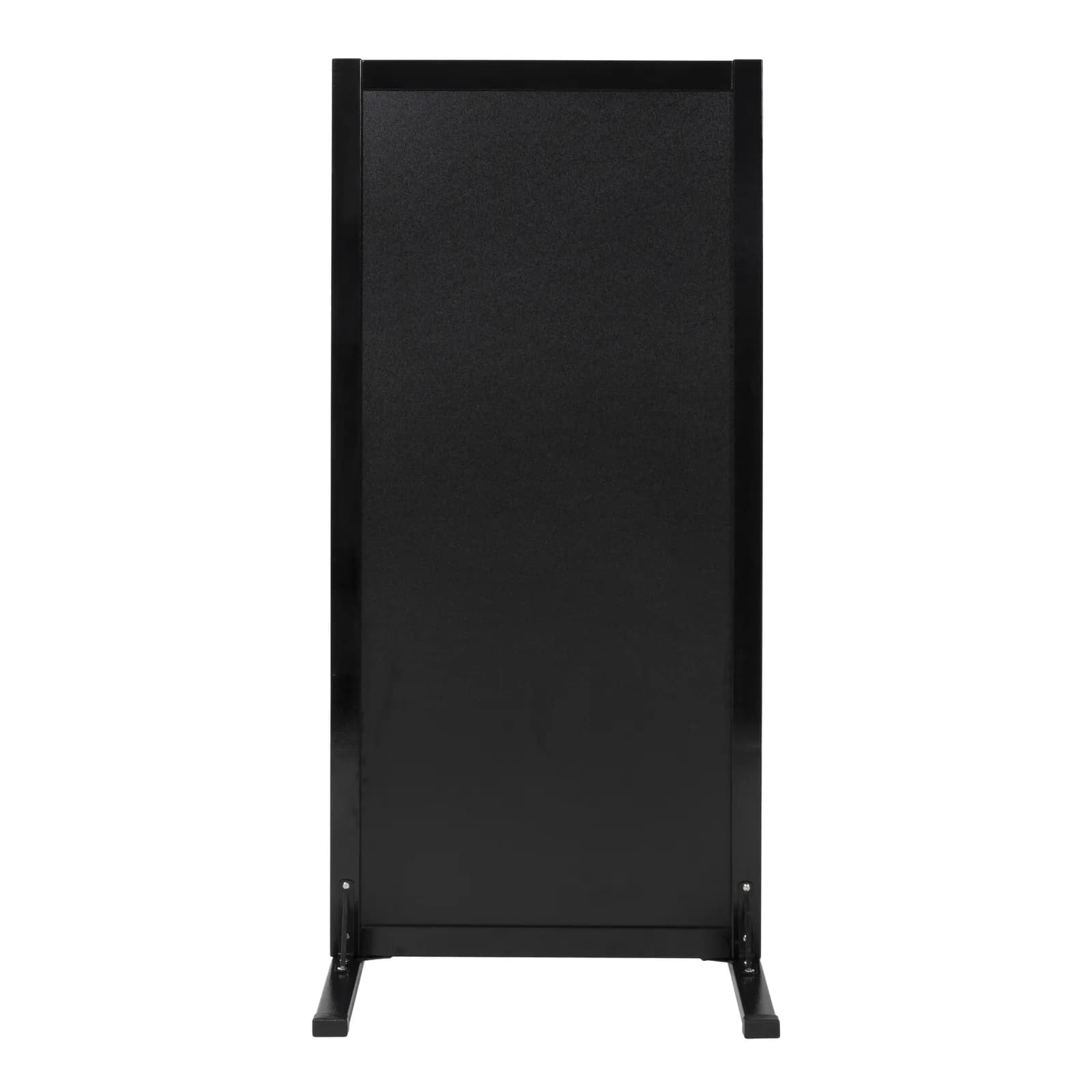 Securit® Panneau trottoir "Woody" - Noir - Bois finition pin laqué - Forme en L - 55x120cm