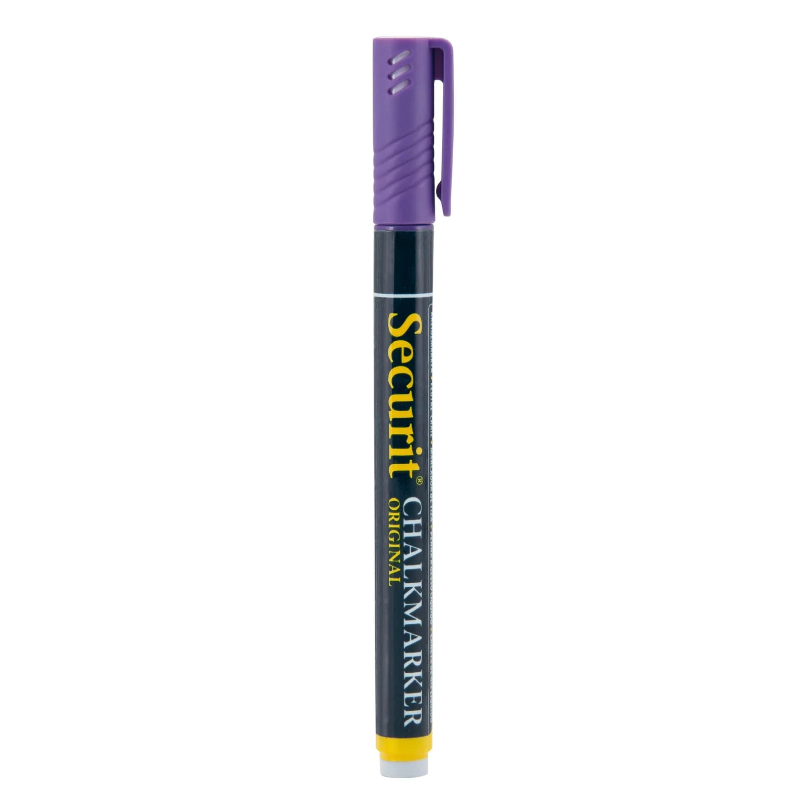 Securit® Feutre-craie à encre liquide - Violet - Taille de mine 1-2mm obus