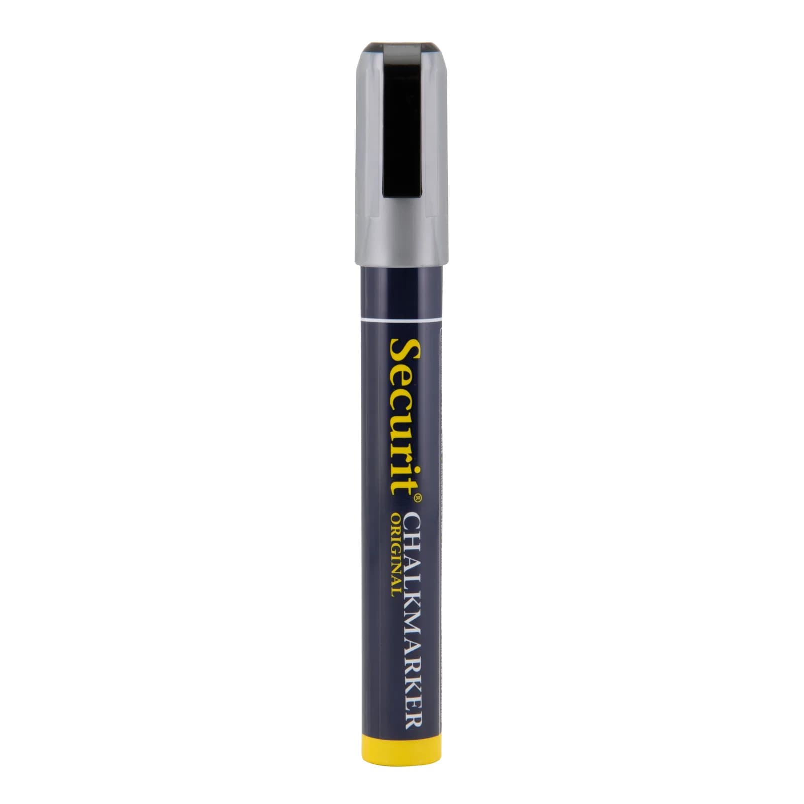 Securit® Feutre-craie à encre liquide - Argenté - Taille de mine 2-6mm biseautée
