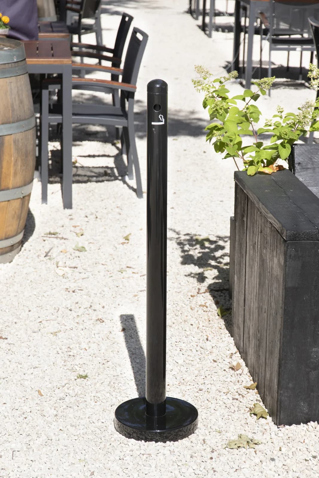 Cendrier sur pied extérieur noir 100 cm — Securit®