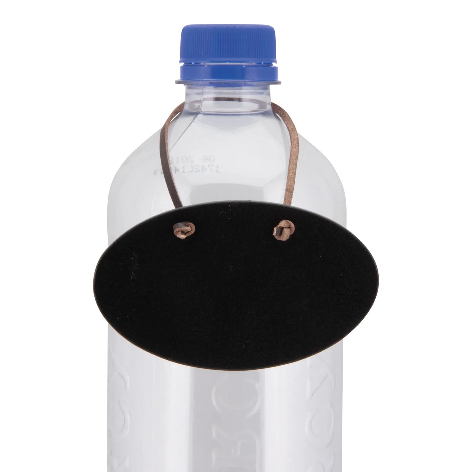 Securit® Lot de 6 Étiquettes Ardoises pour bouteille - Noir - Accroche goulot de bouteille de forme ovale - Double-face