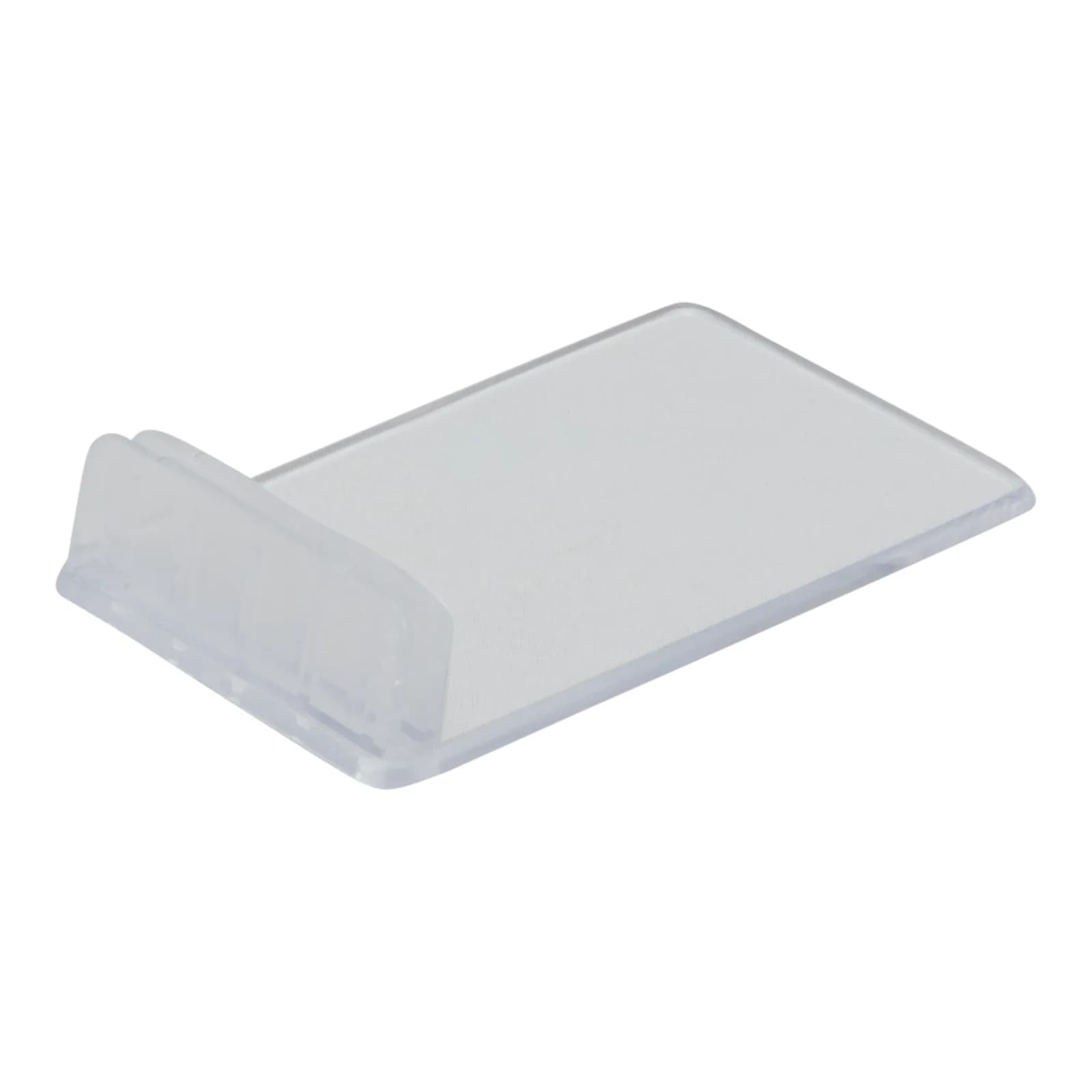 Securit® Lot de 10 Portes-étiquettes acryliques - Transparant - Suport vertical à partir d'une surface horizontale (Éti