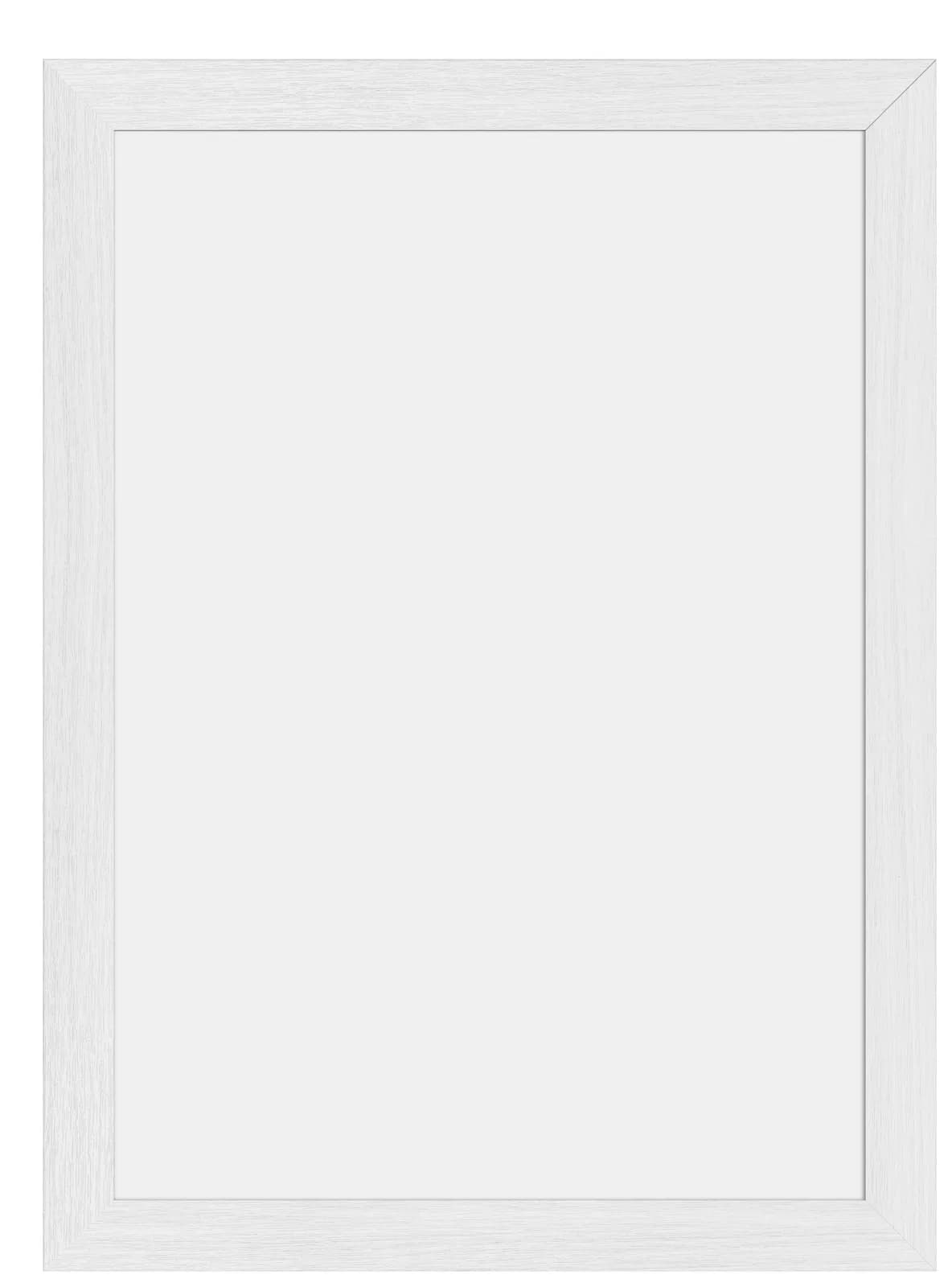 Securit® Ardoise murale "Woody" - Blanc - Bois finition laqué blanc - 2 Feutres-craie (Noir et Doré) et kit de montage i